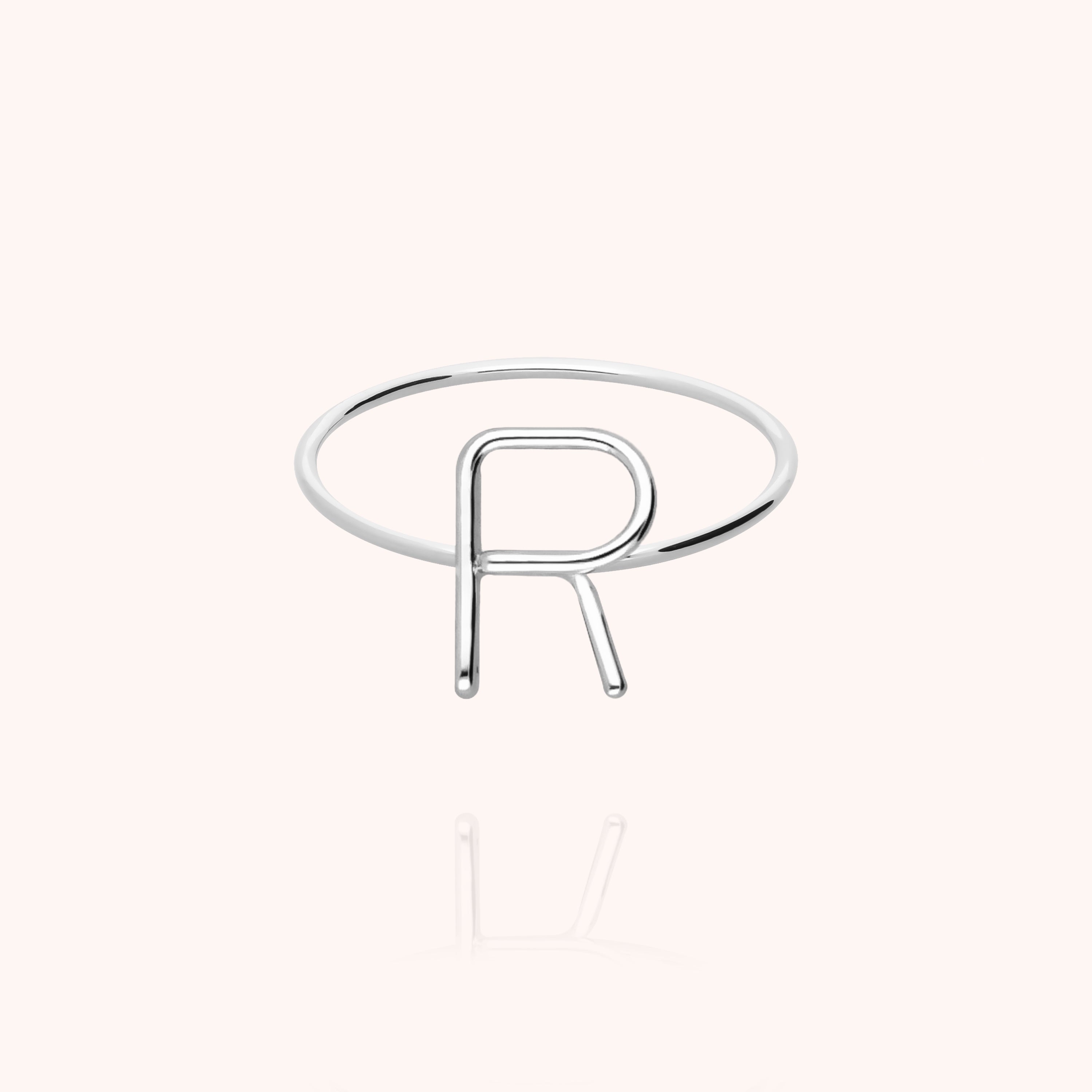 Bague Capitale Initiale — cadeau de luxe fait main Paris