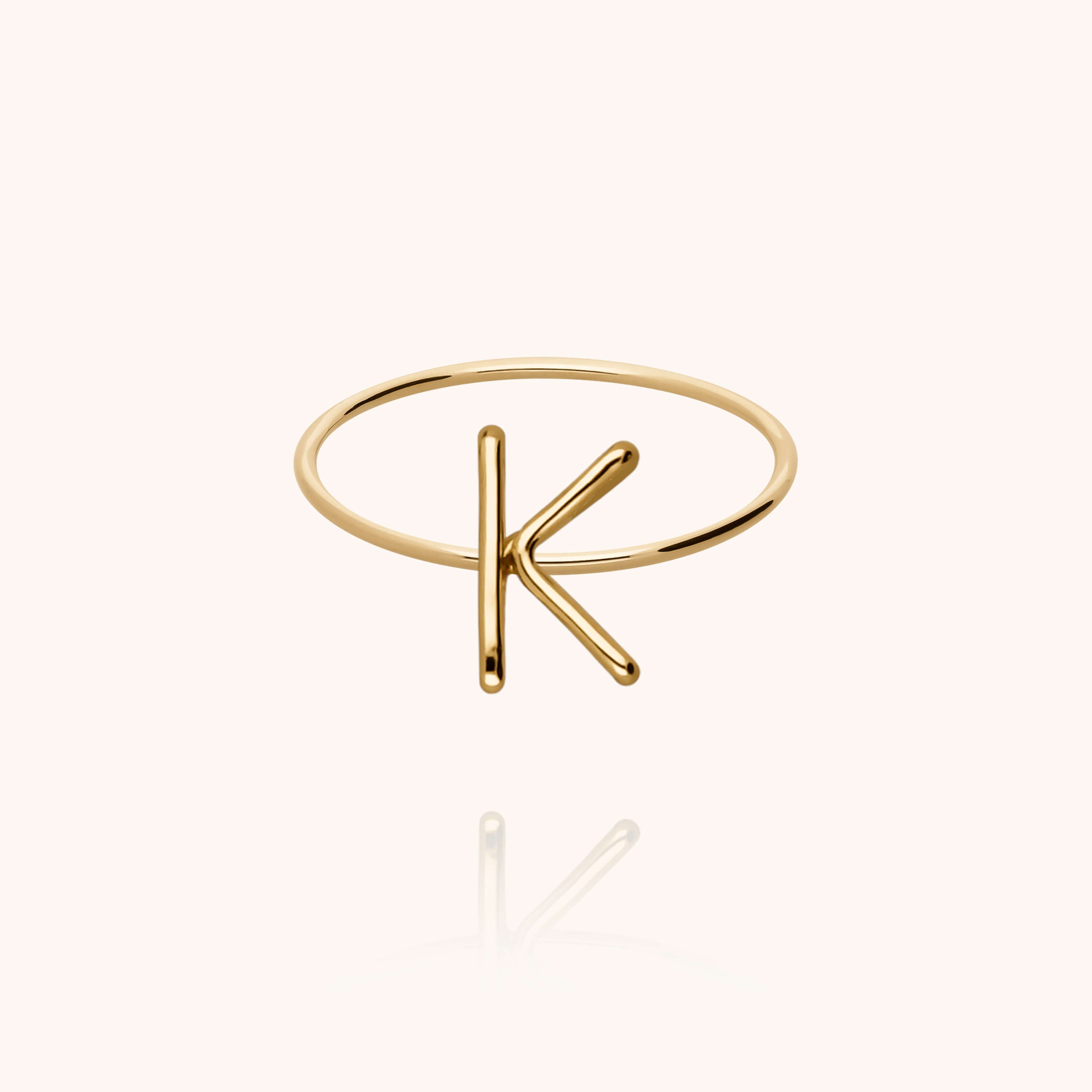 Bague Capitale Initiale — cadeau de luxe fait main Paris