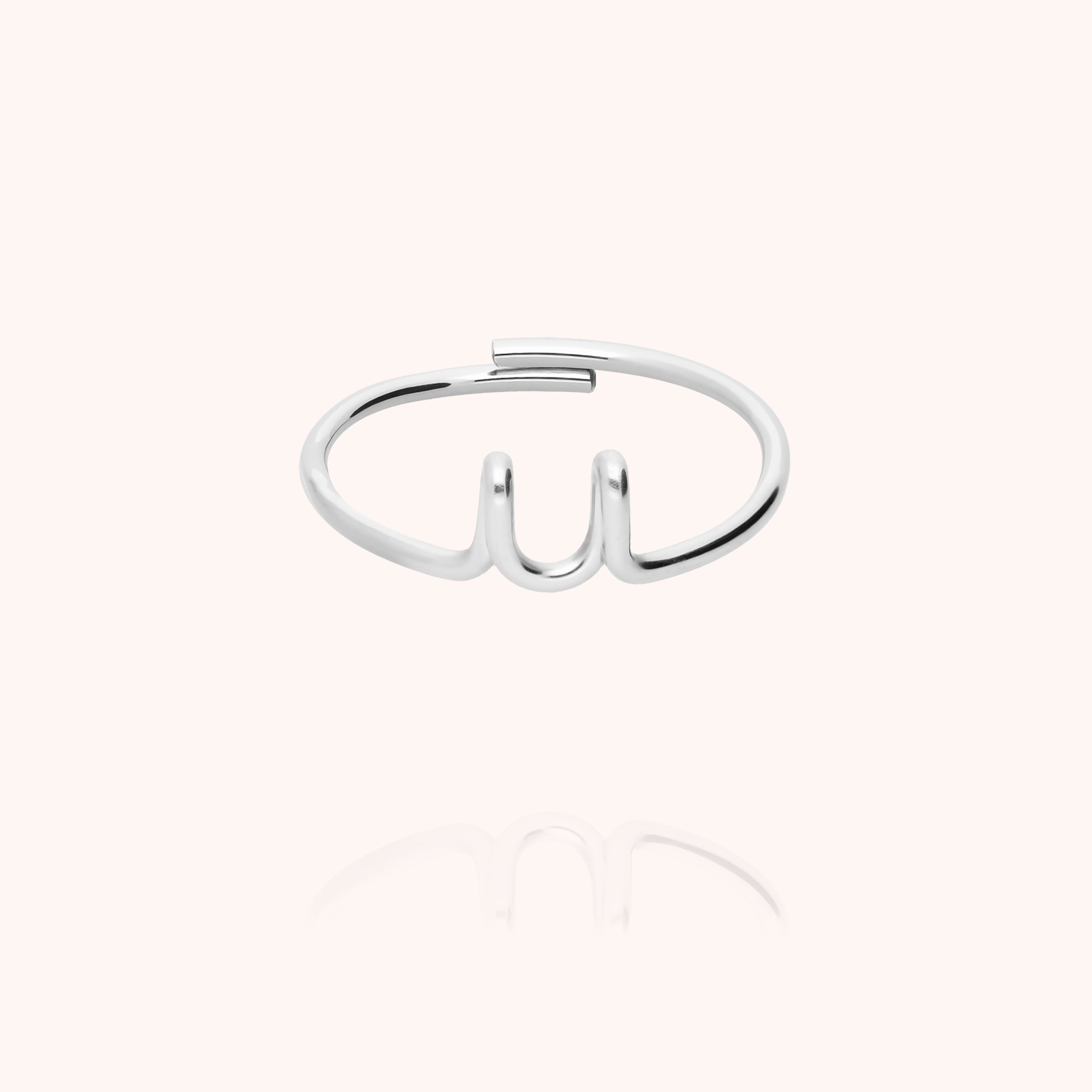 Bague Originale Initiale — cadeau de luxe fait main Paris