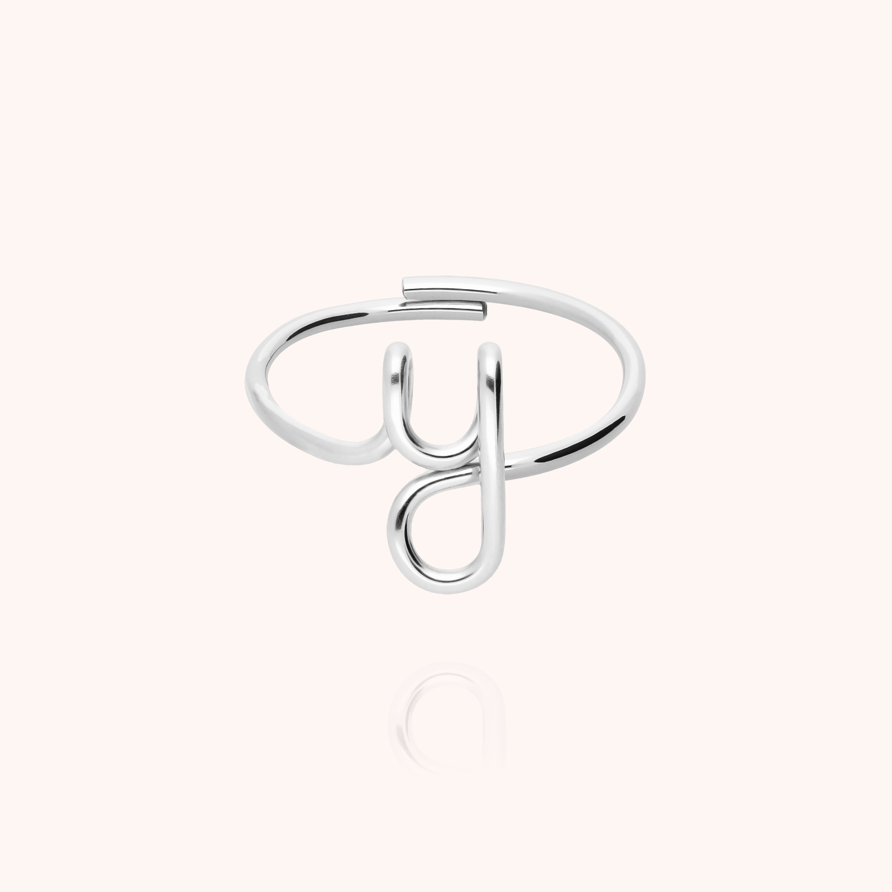 Bague Originale Initiale en argent sterling 925 — expédition sécurisée Paris