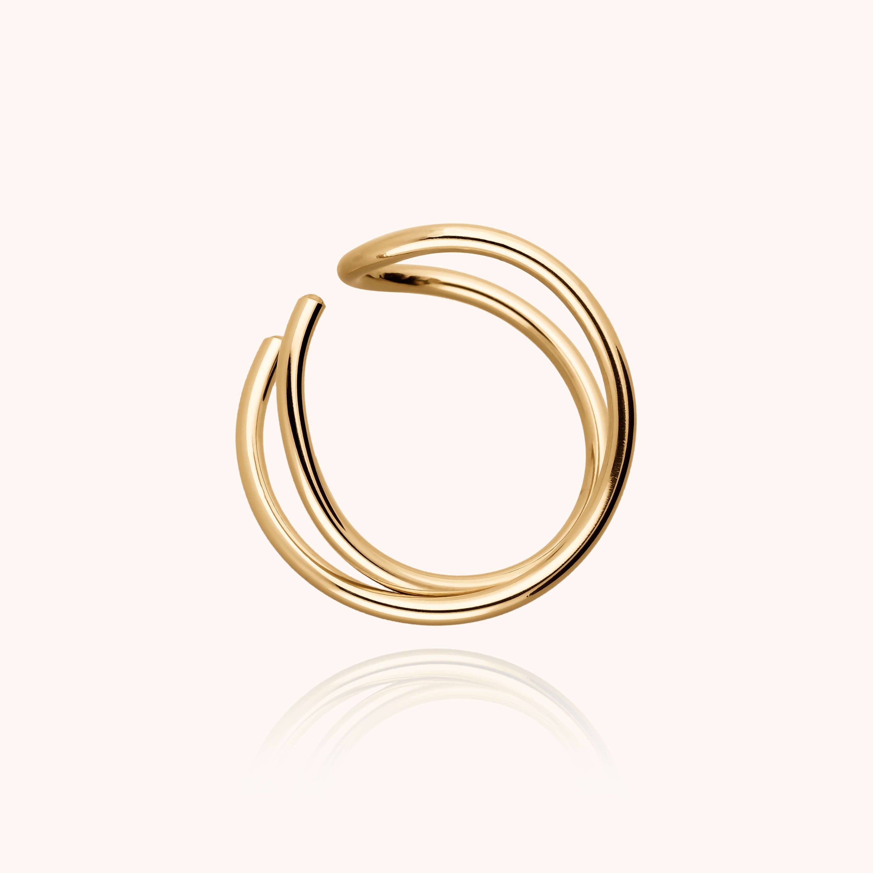 Bague Outline Lettre L — cadeau idéal personnalisable