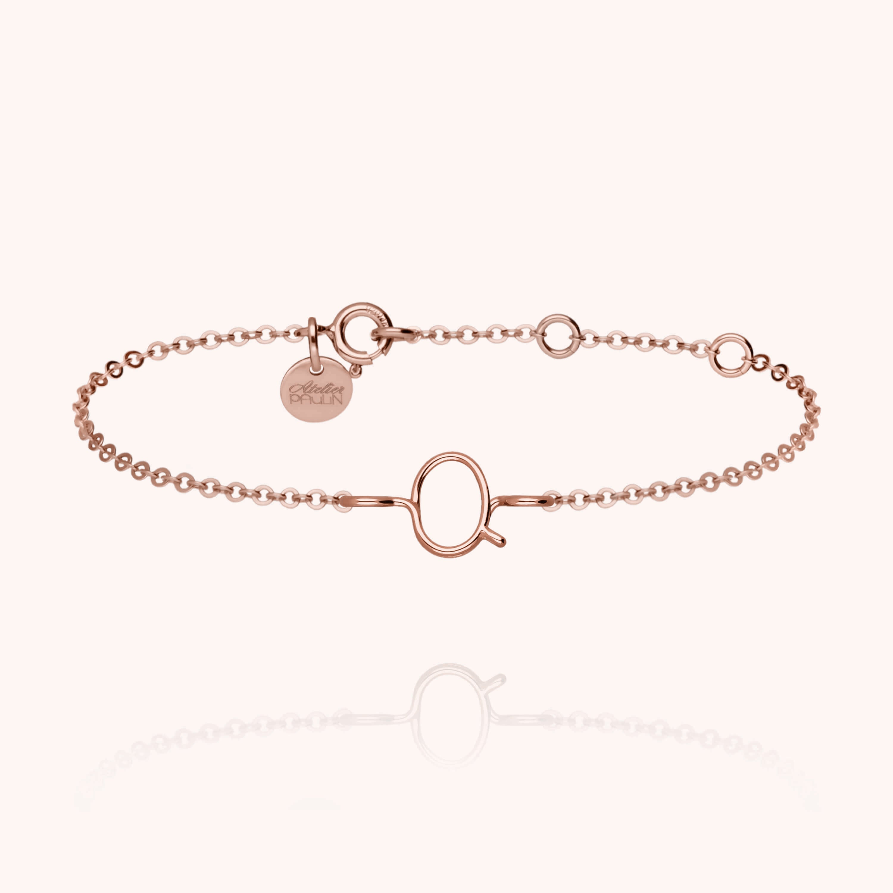 Bracelet Chaîne Initiale — cadeau de luxe fait main Paris