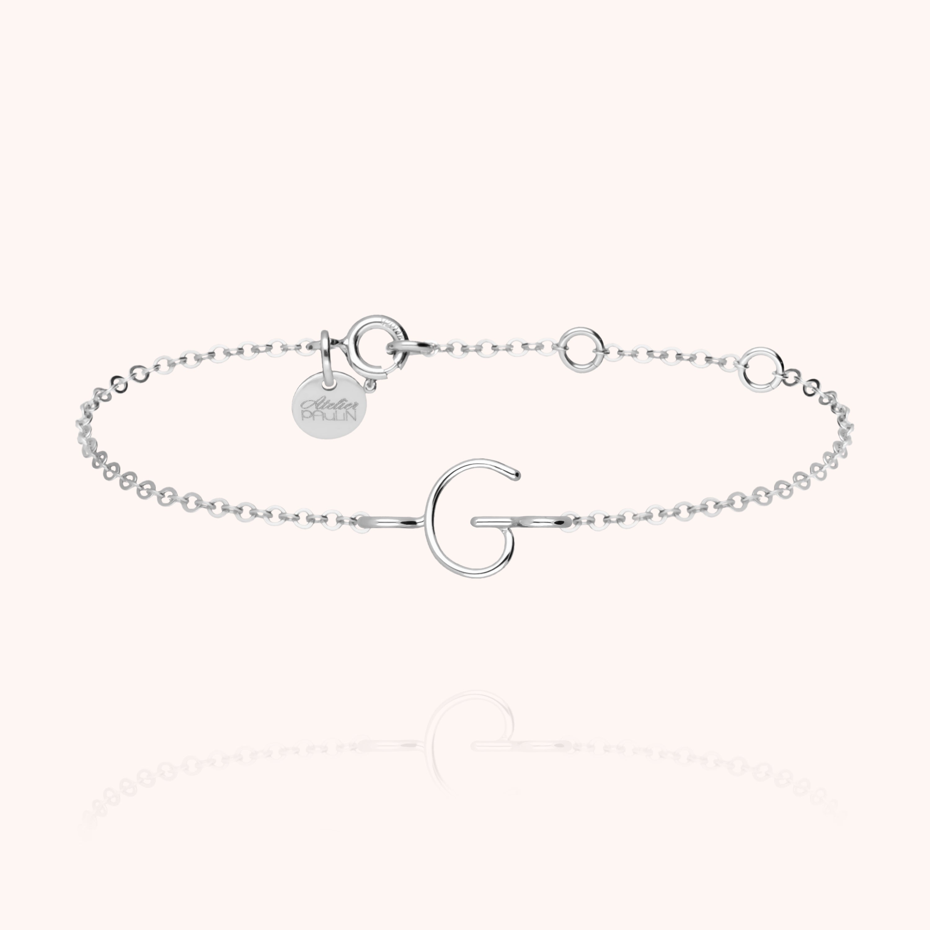 Bracelet Chaîne Initiale — cadeau de luxe fait main Paris
