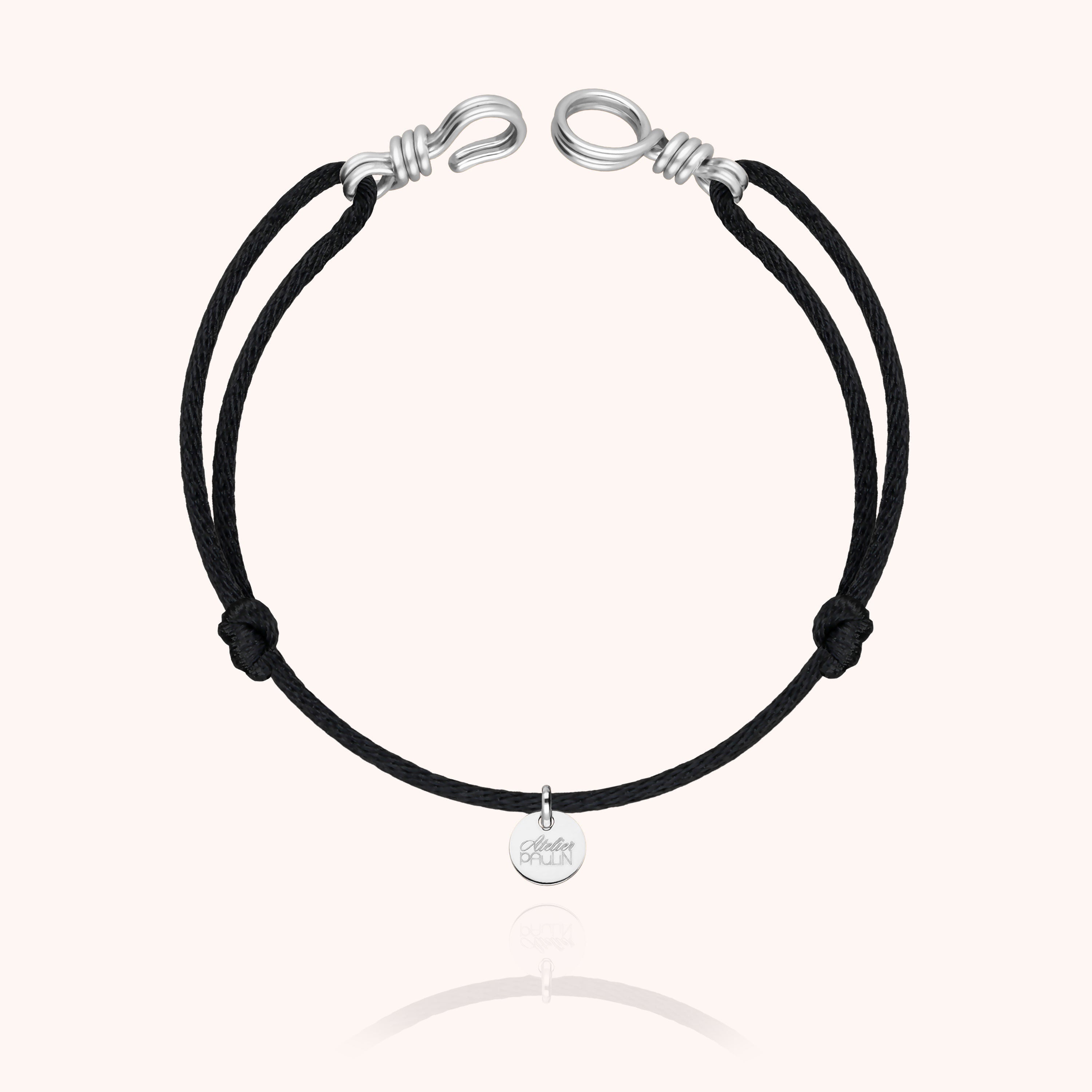 Bracelet Cordon Attache moi — finition artisanale du bijou, argent sterling 925