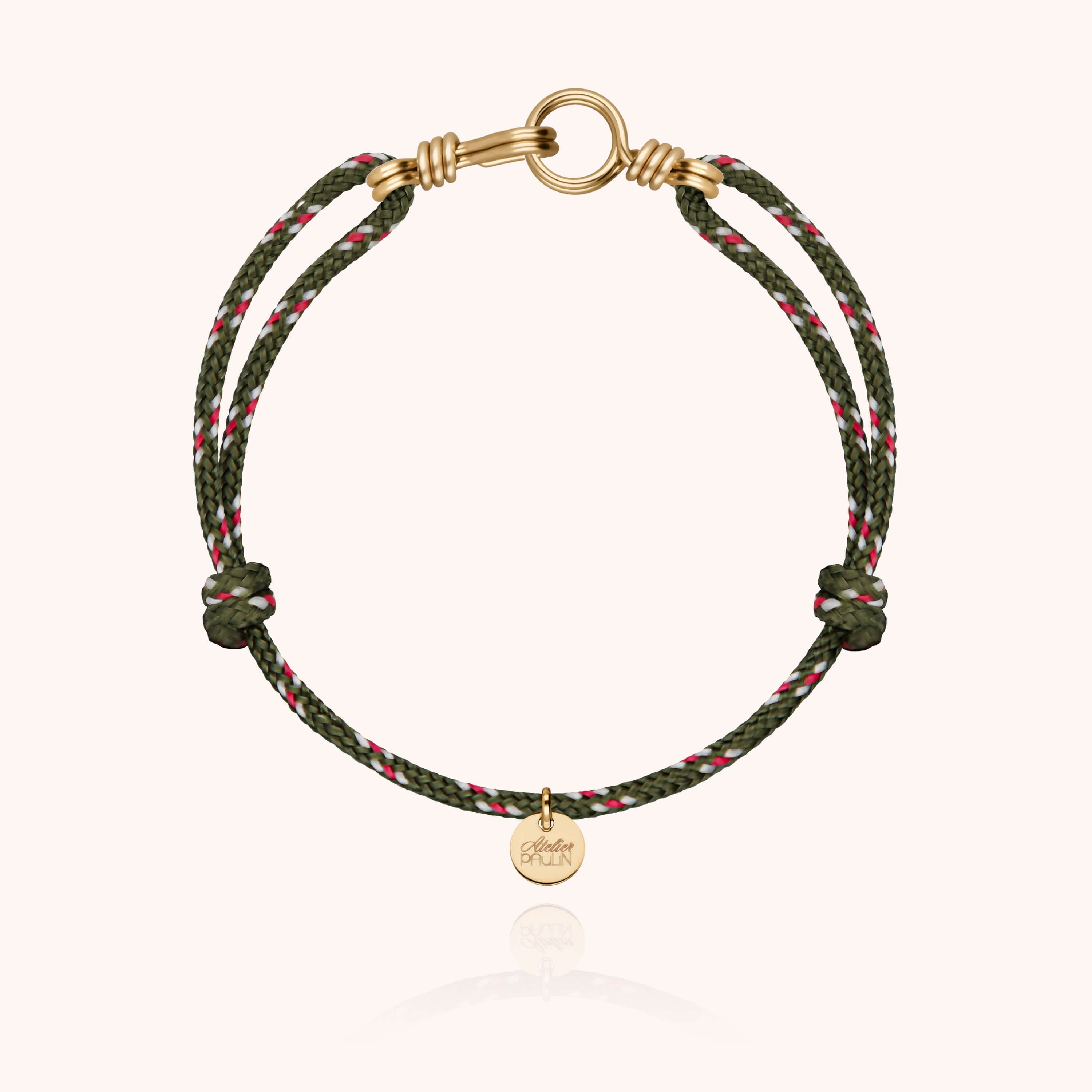 Bracelet Cordon Knot Attache moi en or jaune laminé — qualité artisanale garantie