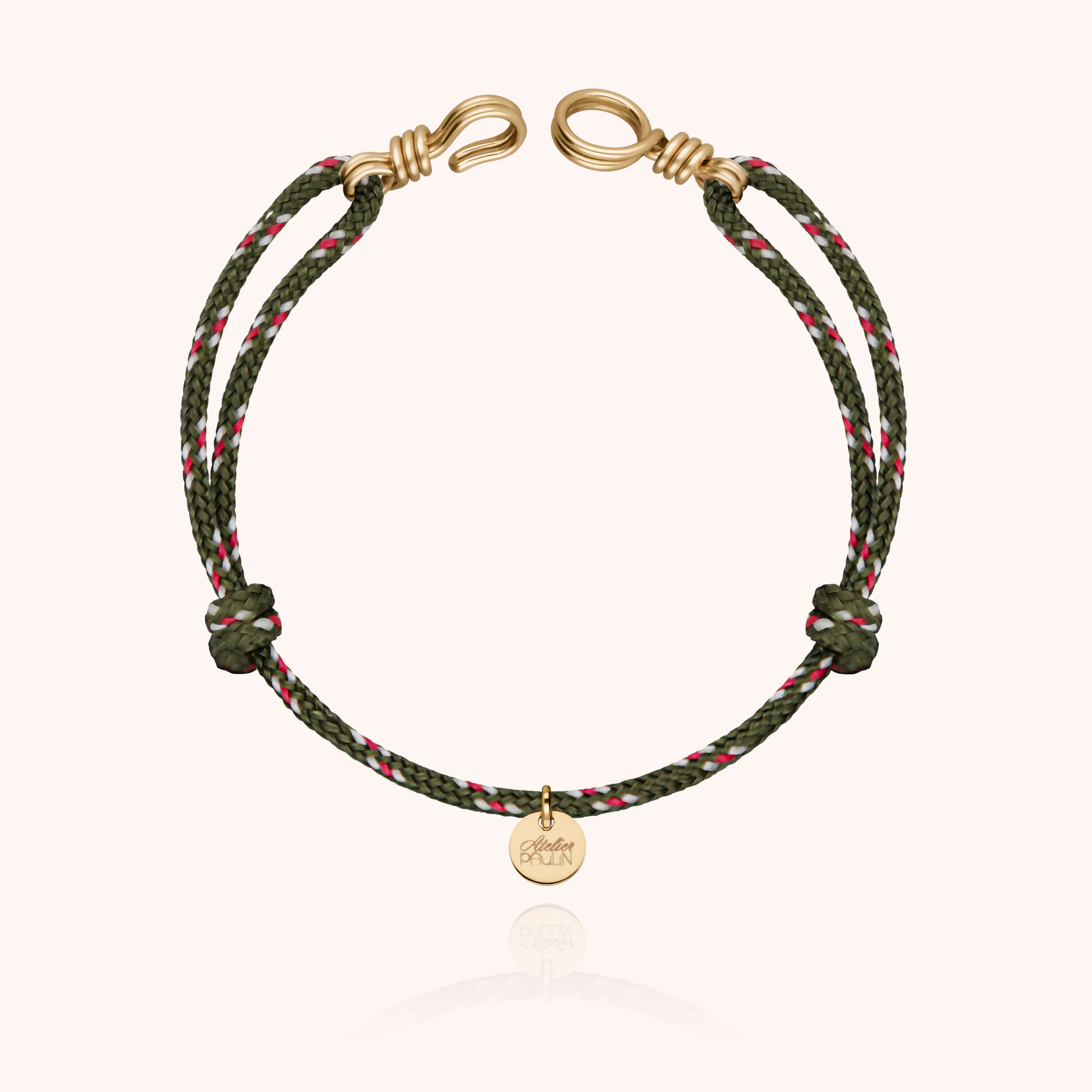 Bracelet cordon élégant homme gold filled 14k anniversaire homme Atelier Paulin - or jaune laminé