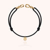 14k yellow gold filled - black 7