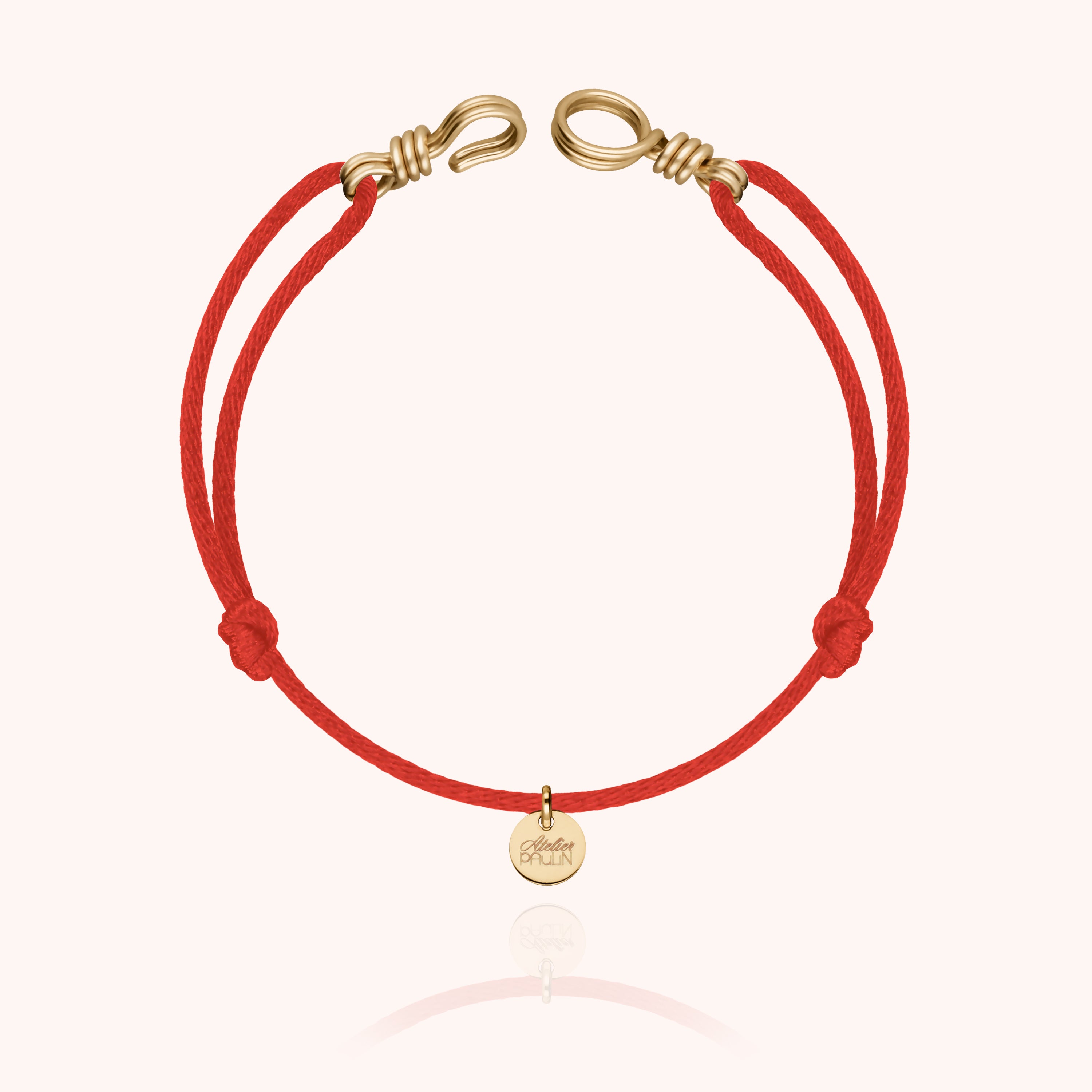 Bracelet Cordon Attache moi en or jaune laminé — qualité artisanale garantie