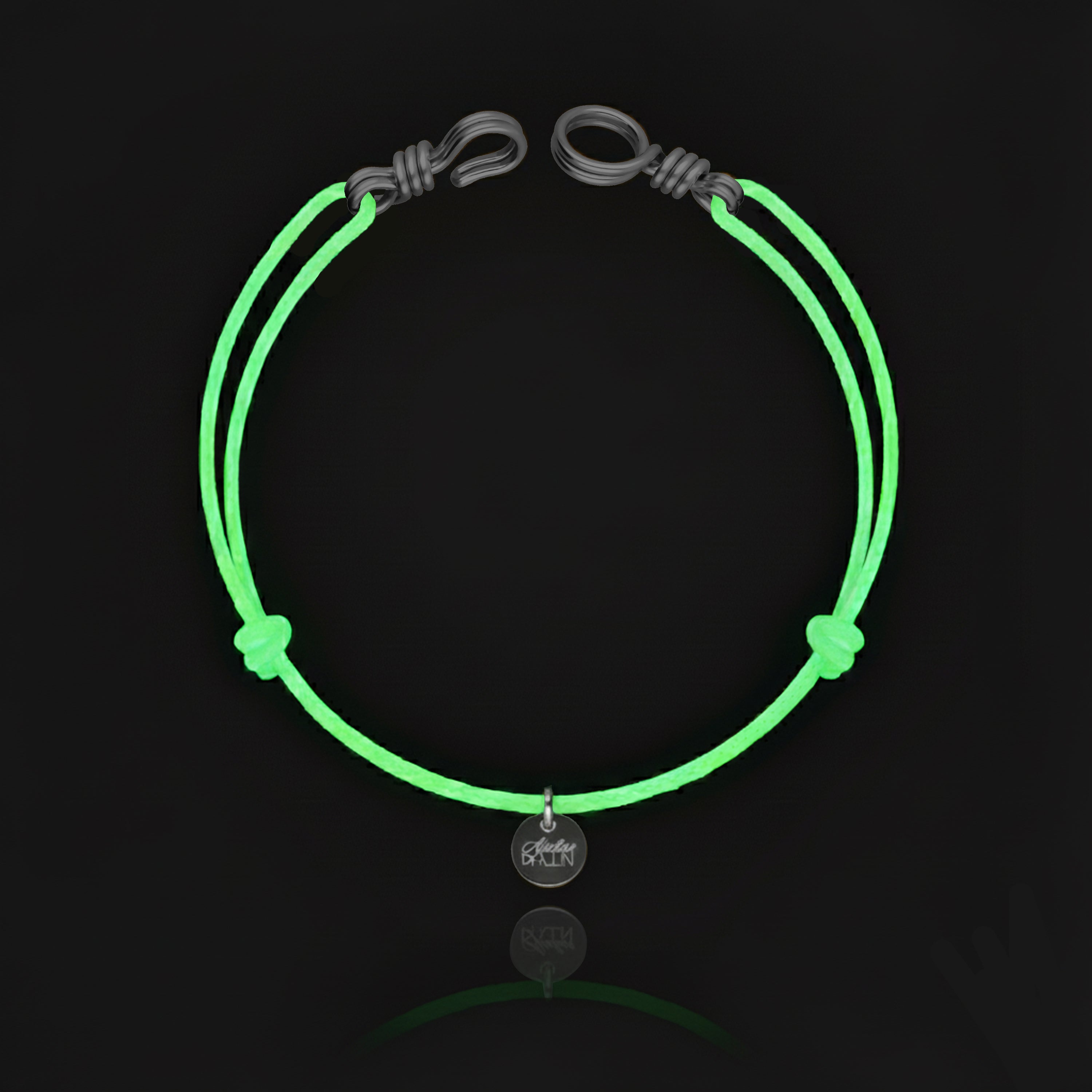 Bracelet Cordon Phosphorescent Attache moi — cadeau unique et personnalisé