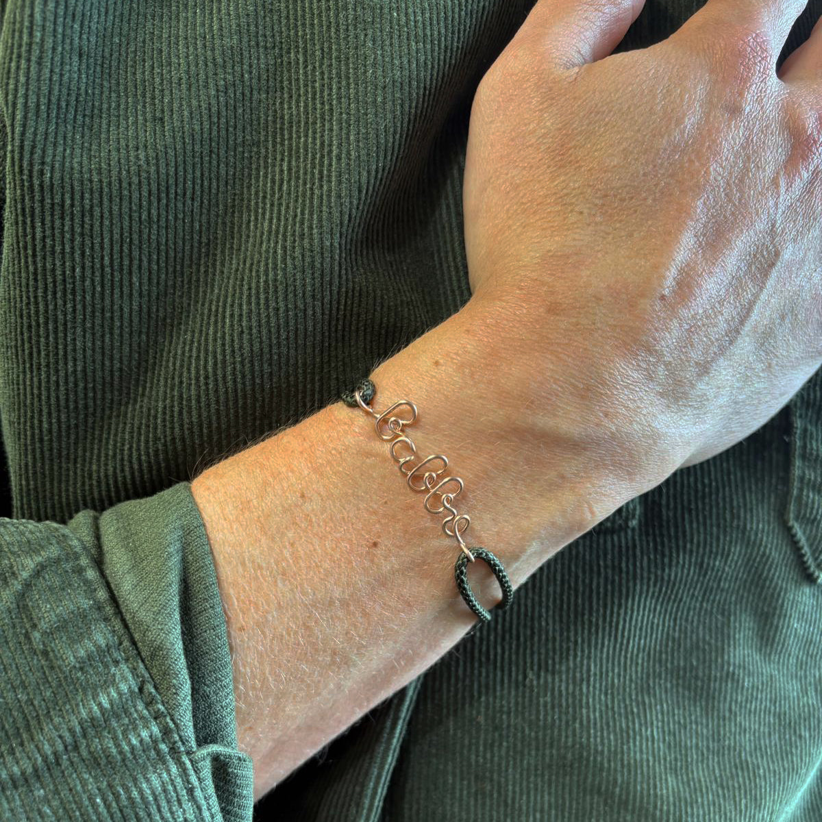 Babbo Waxed Cord Bracelet