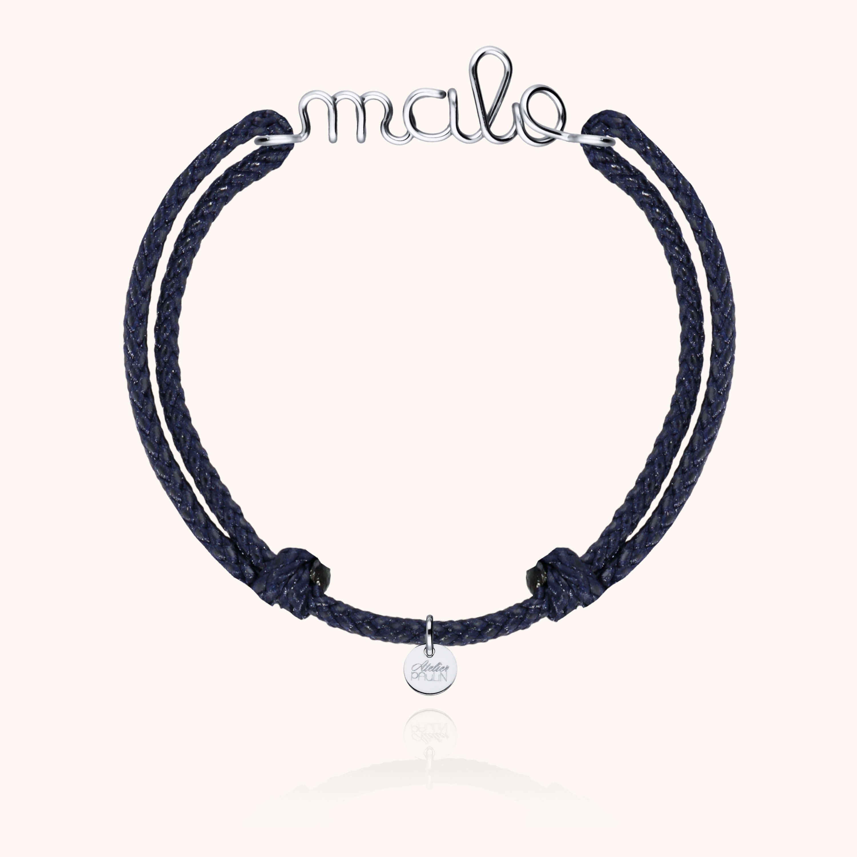 Bracelet Cordon Ciré Personnalisé Homme personnalisable — cadeau de luxe artisanal