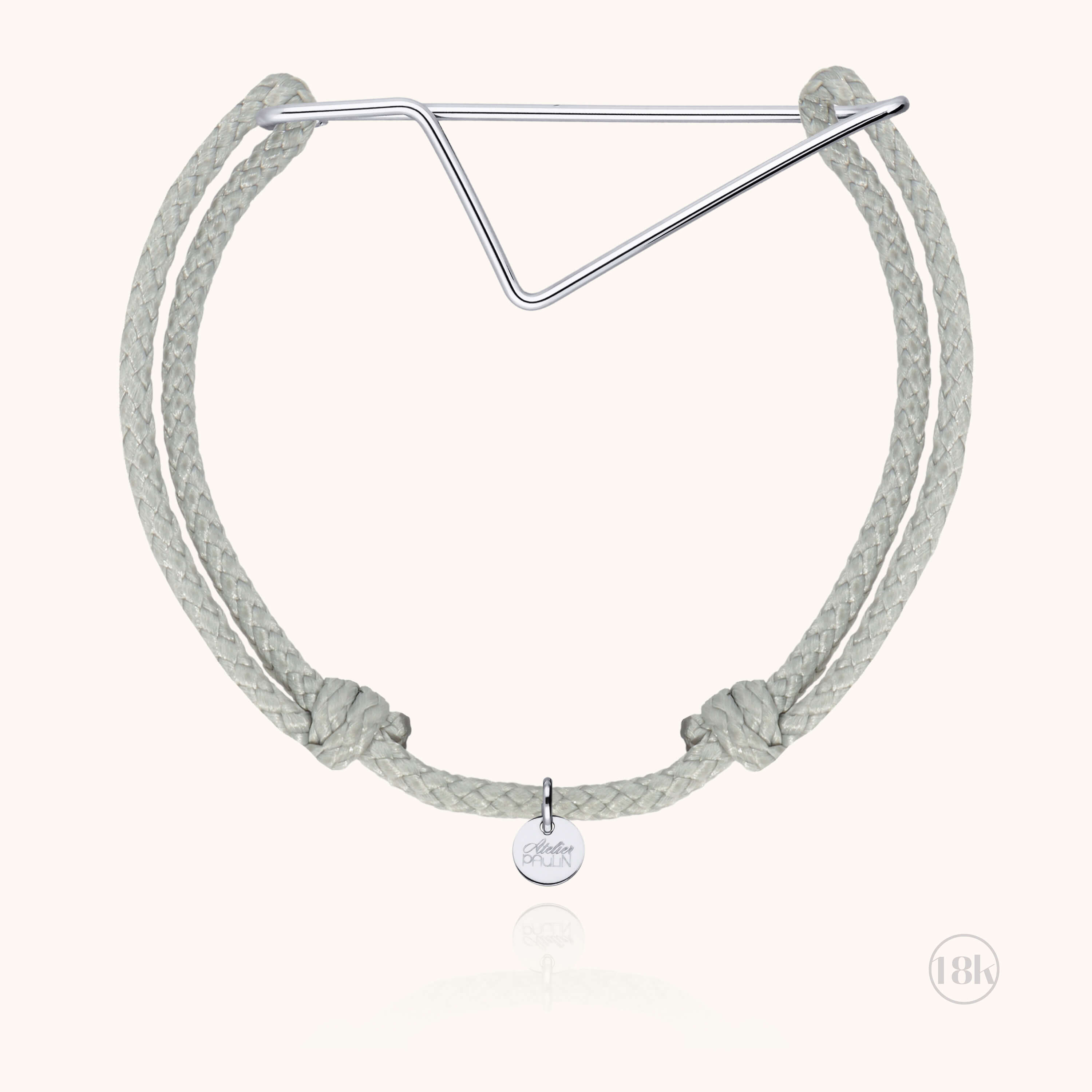 Bracelet Cordon Corsica - or blanc 750/1000