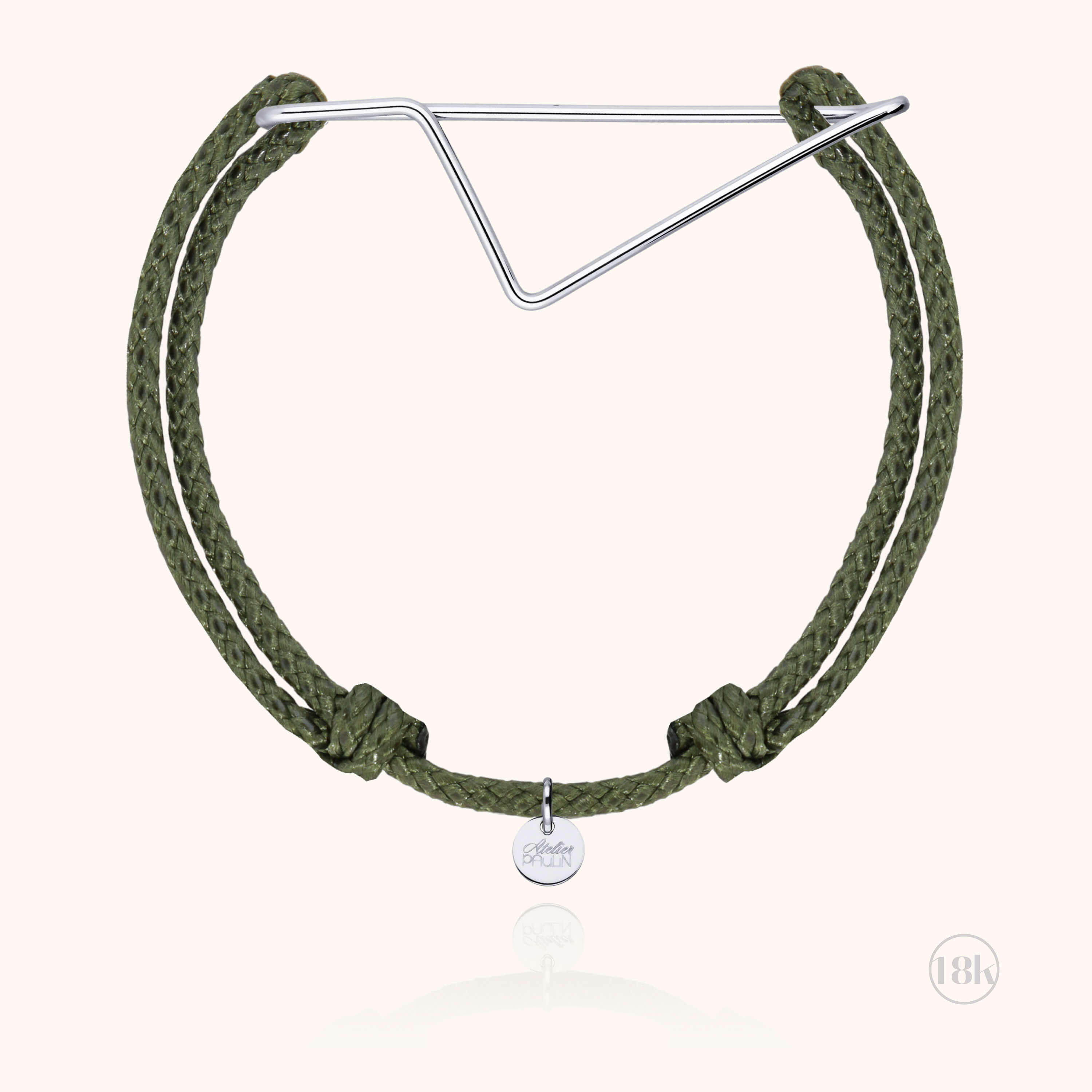 Cord Bracelet Corsica - white gold 750/1000