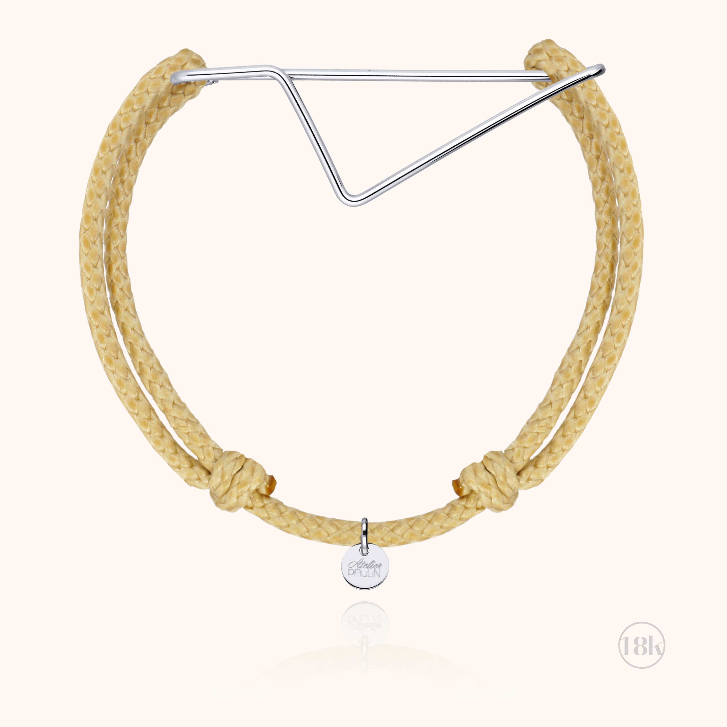 Cord Bracelet Corsica - white gold 750/1000