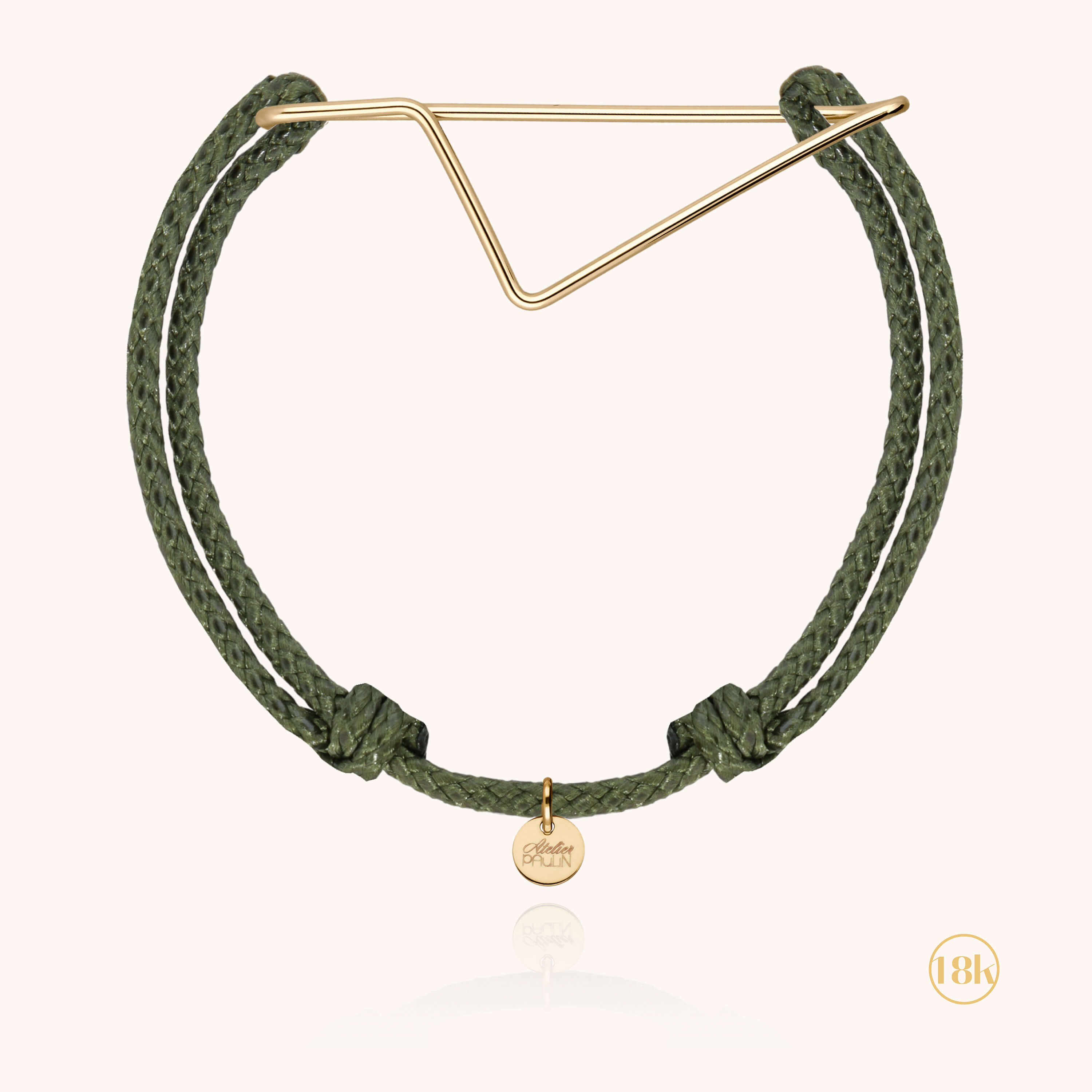 Bracelet Cordon Corsica - or jaune 750/1000