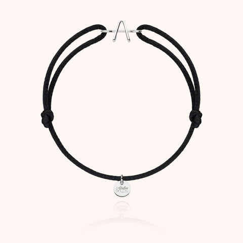 18k white gold - black