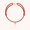 18k yellow gold - coral 9