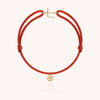 18k yellow gold - coral 14