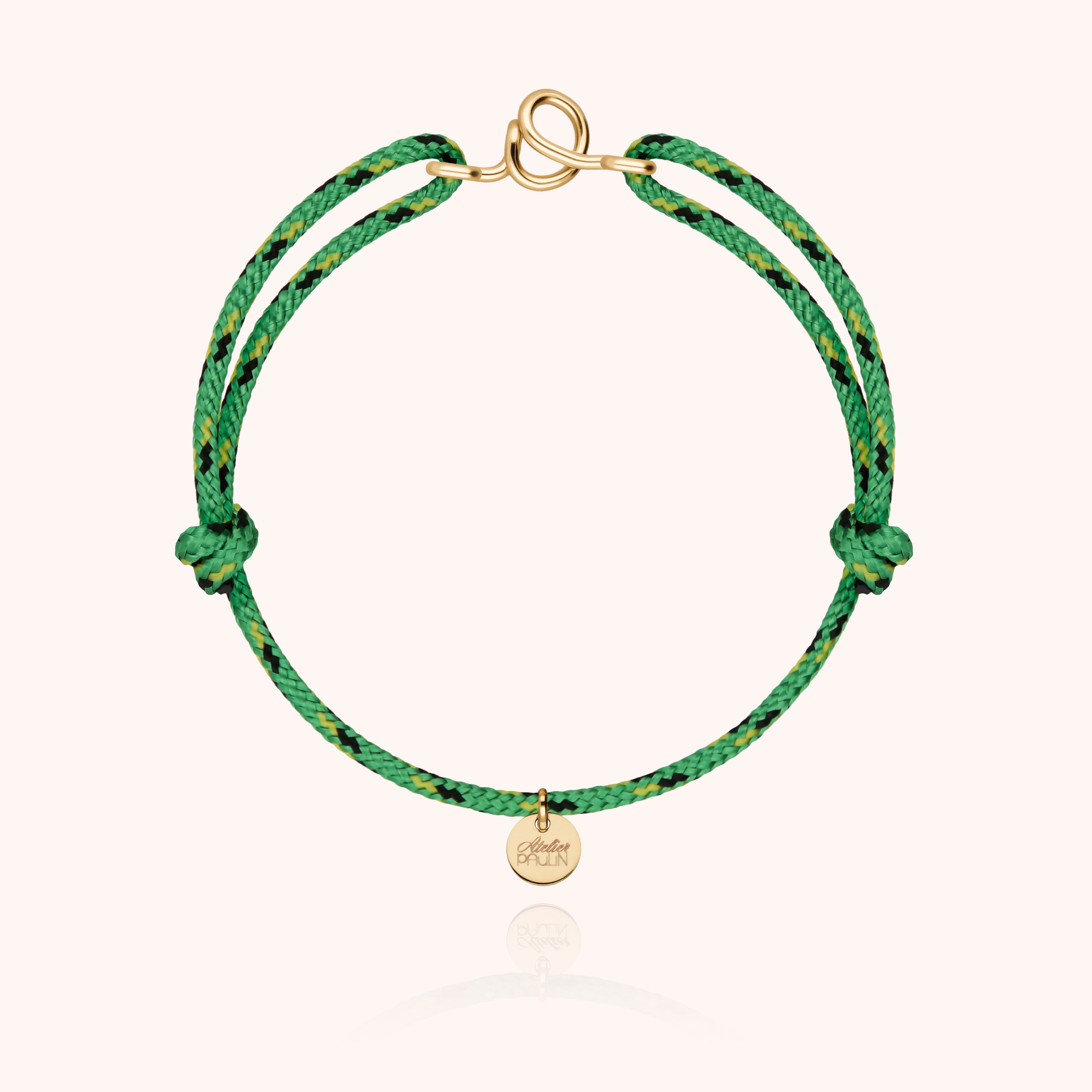 Men’s Initial Knot Cord Bracelet - 14k yellow gold filled