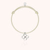 silver - 18k white gold - natural 14