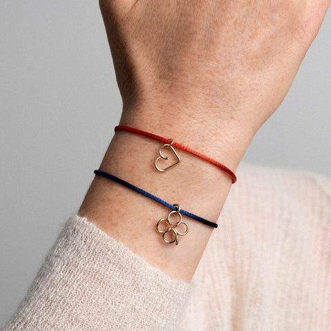 alternate image of Lucky Charms Cord Bracelet - clover