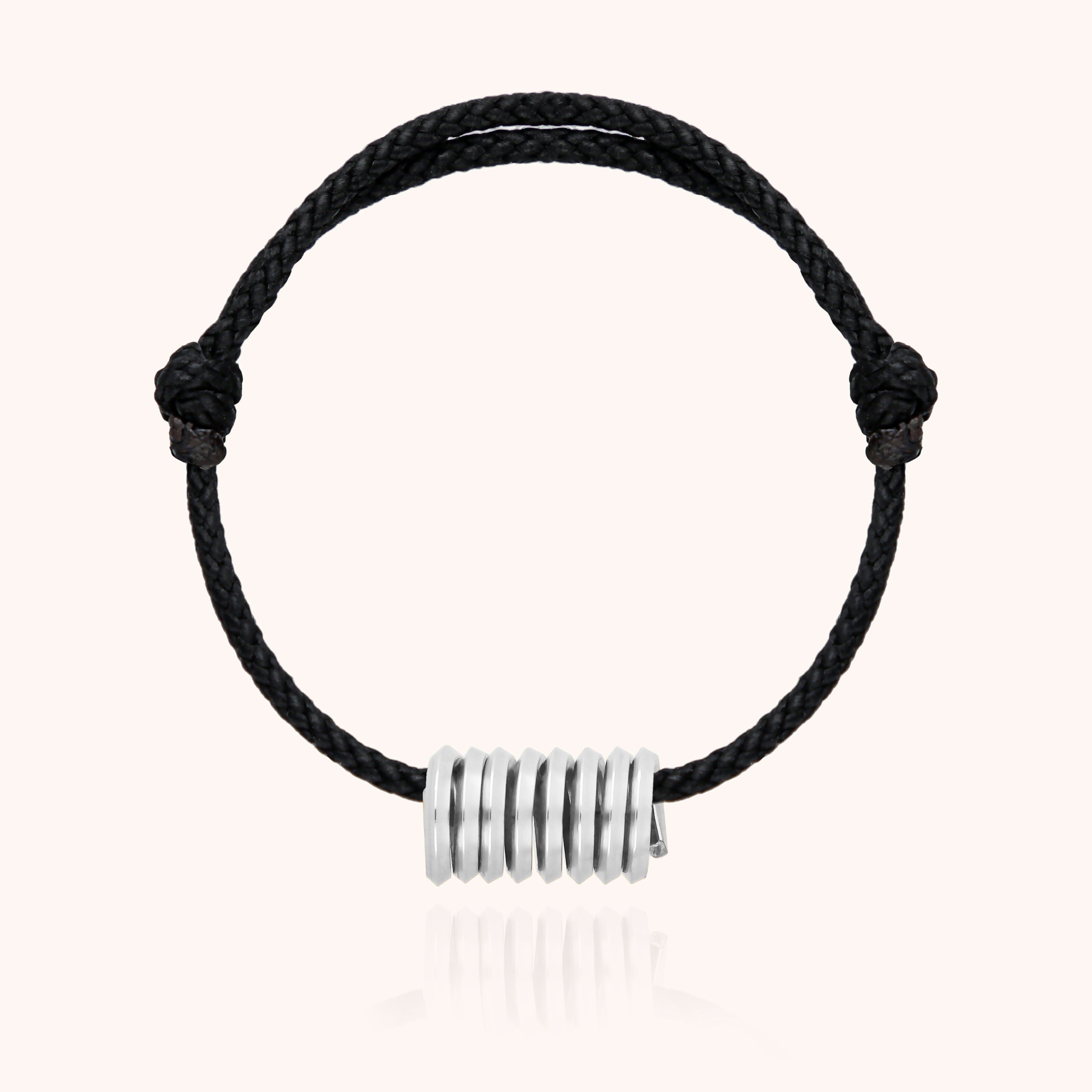 Bracelet Cordon Matt porté au poignet — argent sterling 925 livraison soigneuse garantie