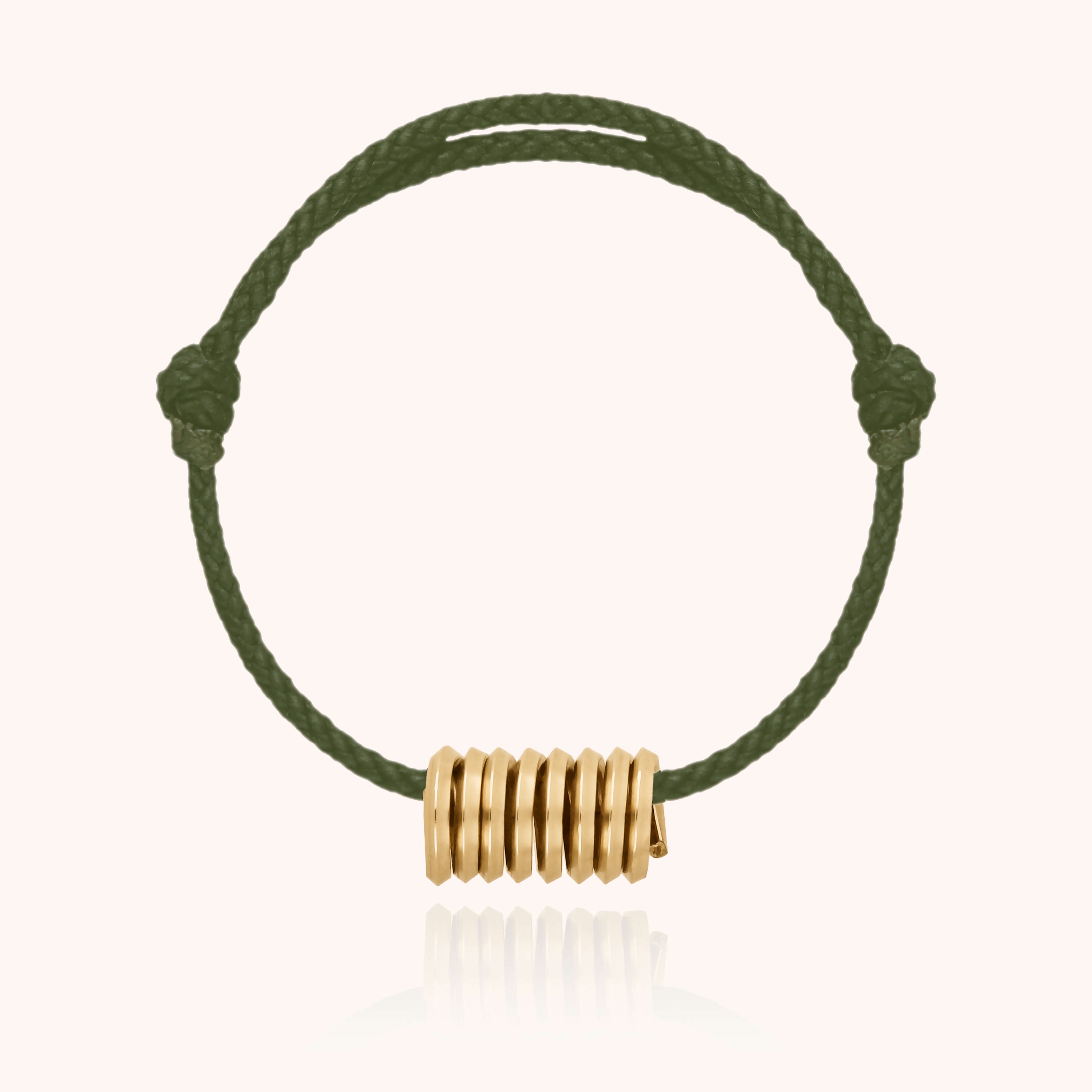 or jaune laminé - kaki