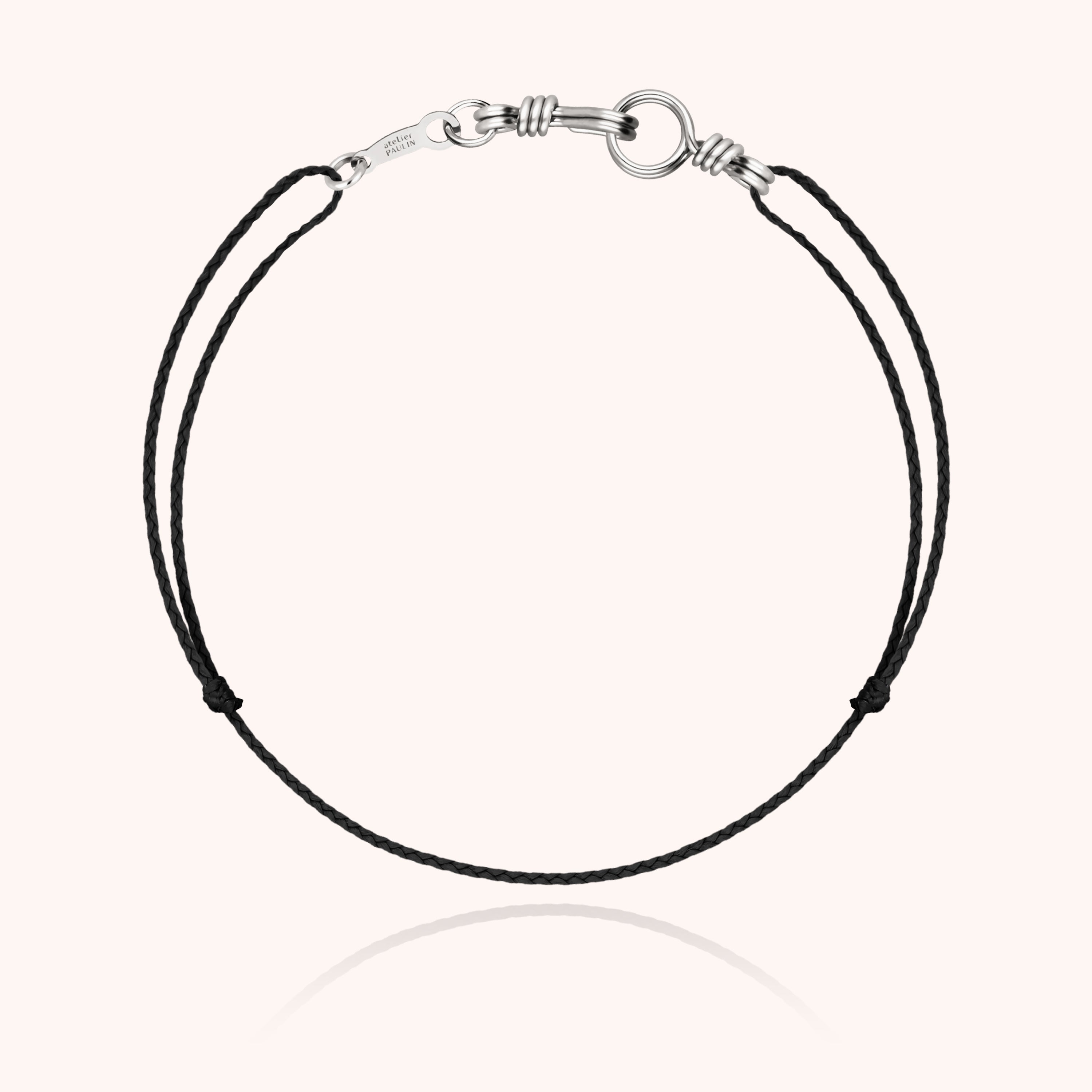 Mini Cord Bracelet Attach Me - silver