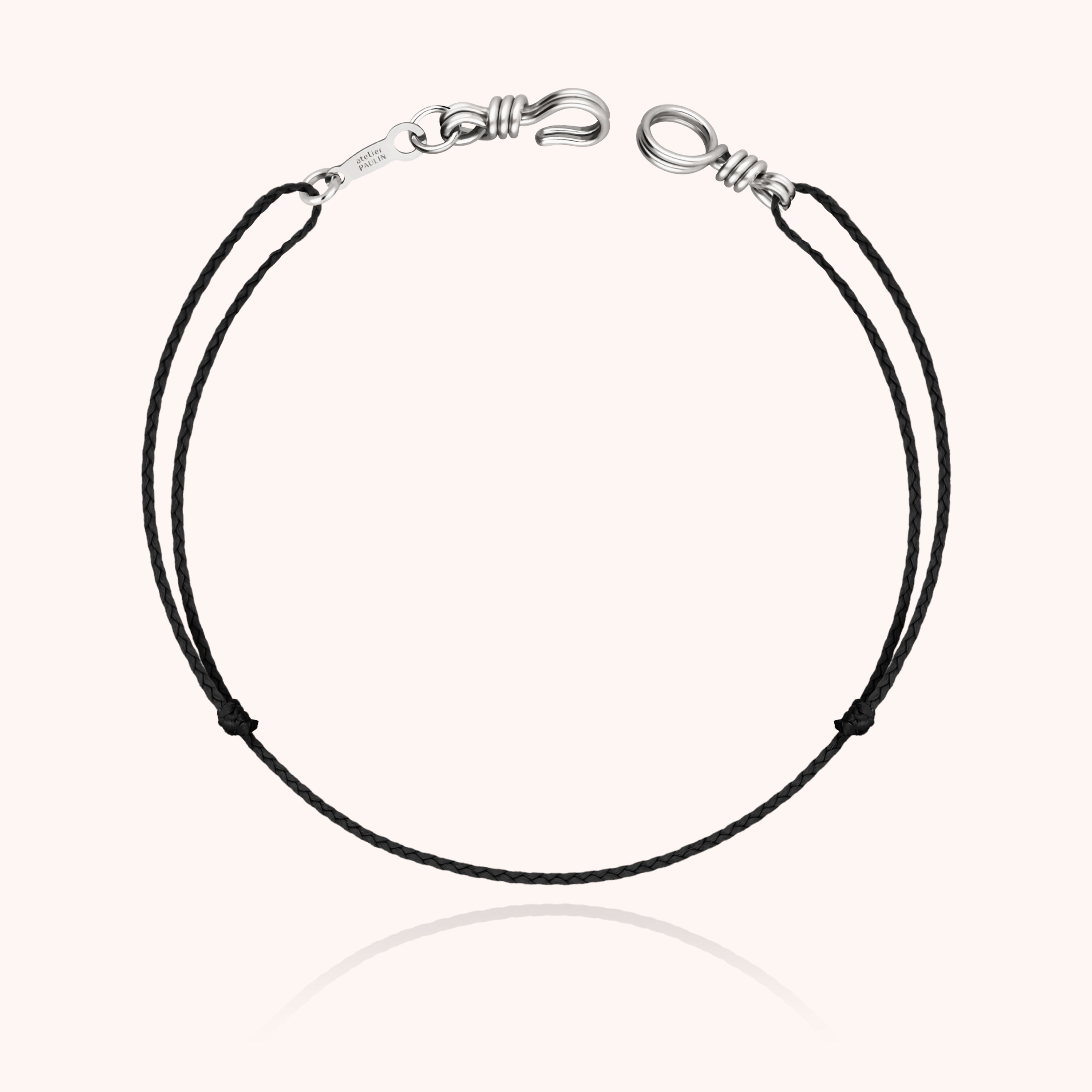 Mini Cord Bracelet Attach Me - silver