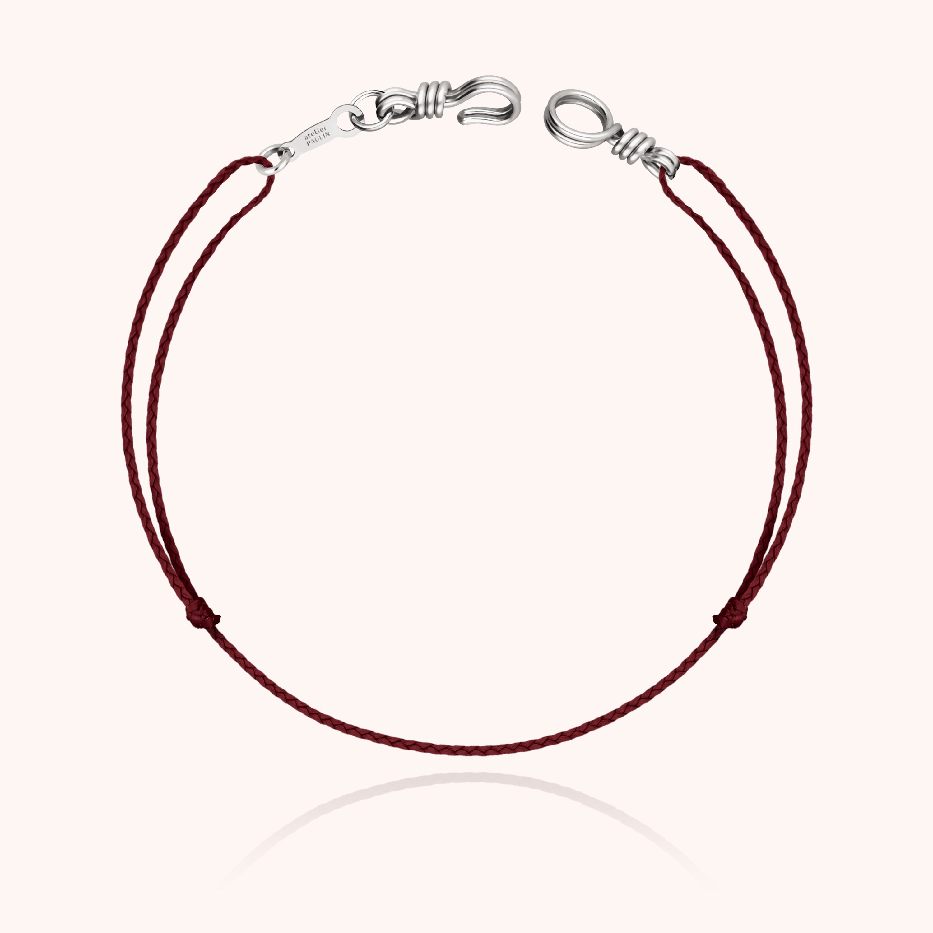 Mini Cord Bracelet Attach Me - silver