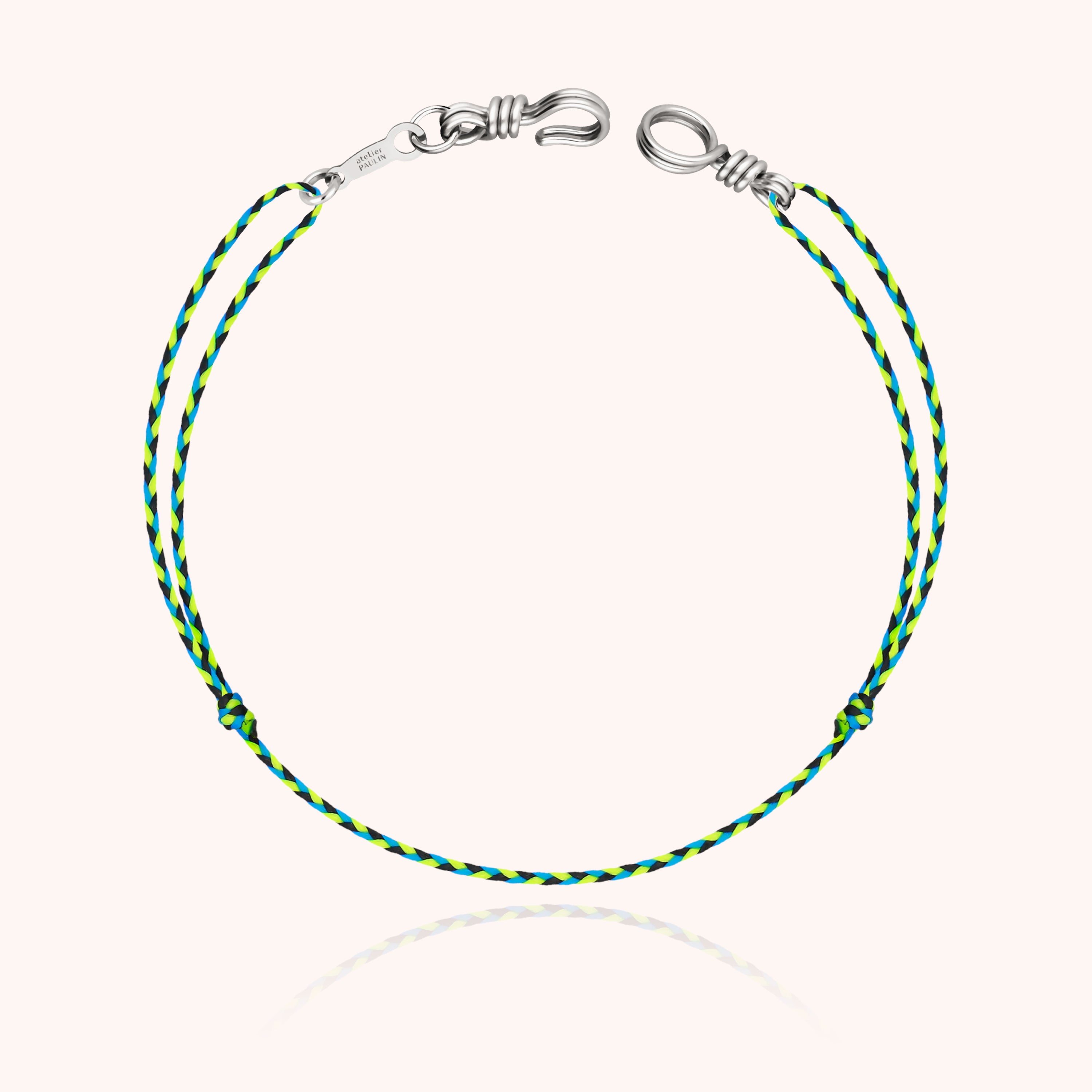 Mini Cord Bracelet Attach Me - silver