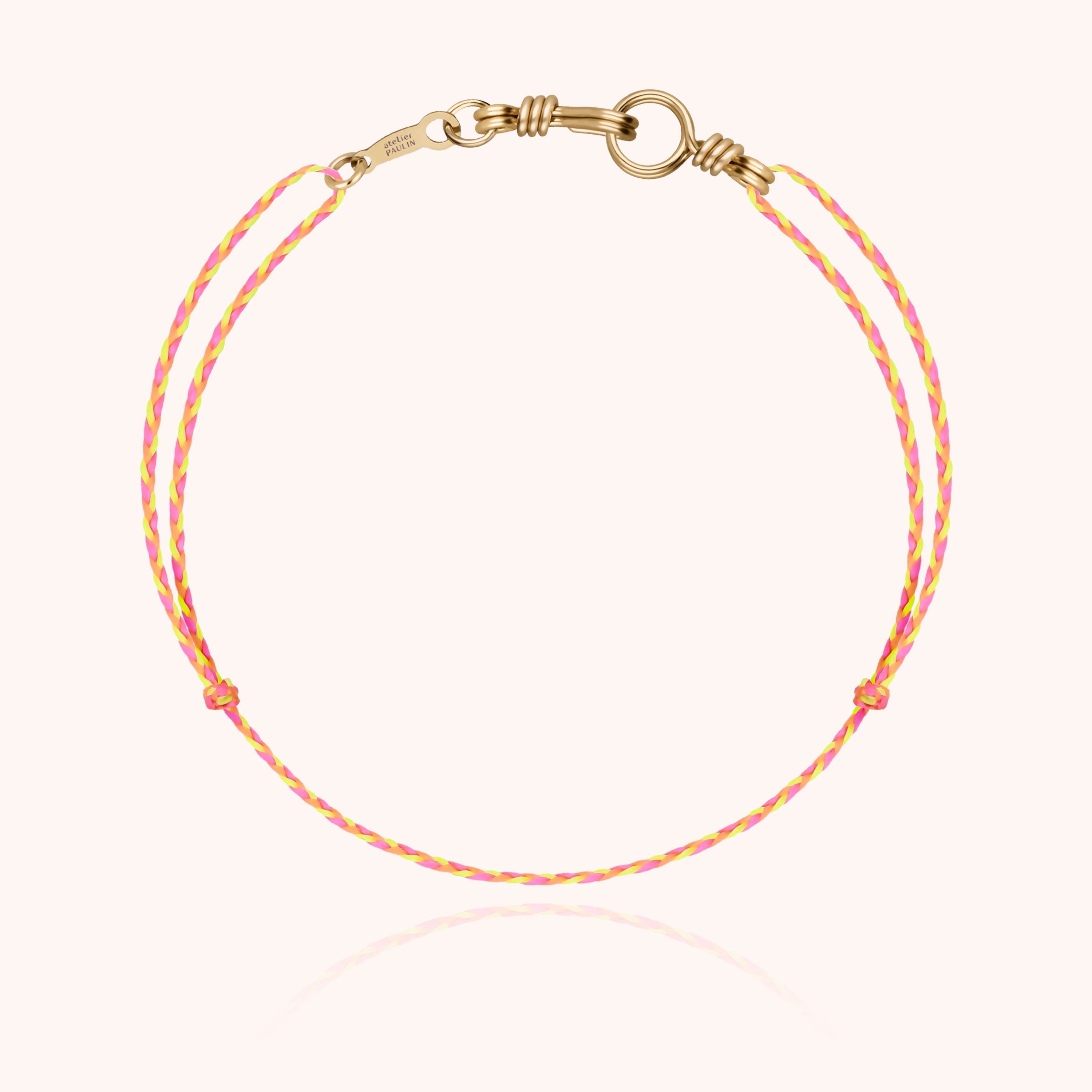 Mini Attache moi Cord Bracelet - 14k yellow gold filled