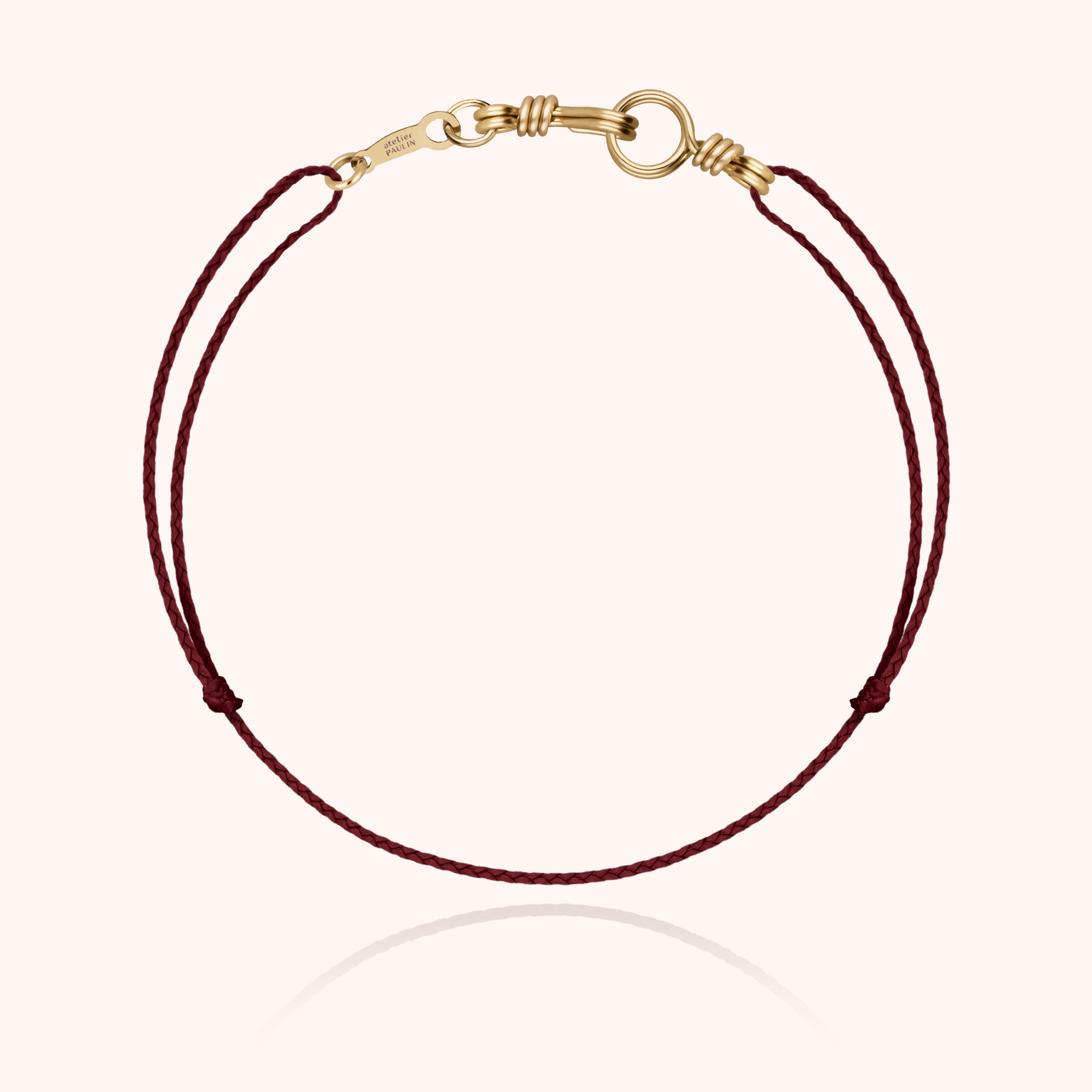 Mini Cord Bracelet Attach Me - yellow gold 750/1000