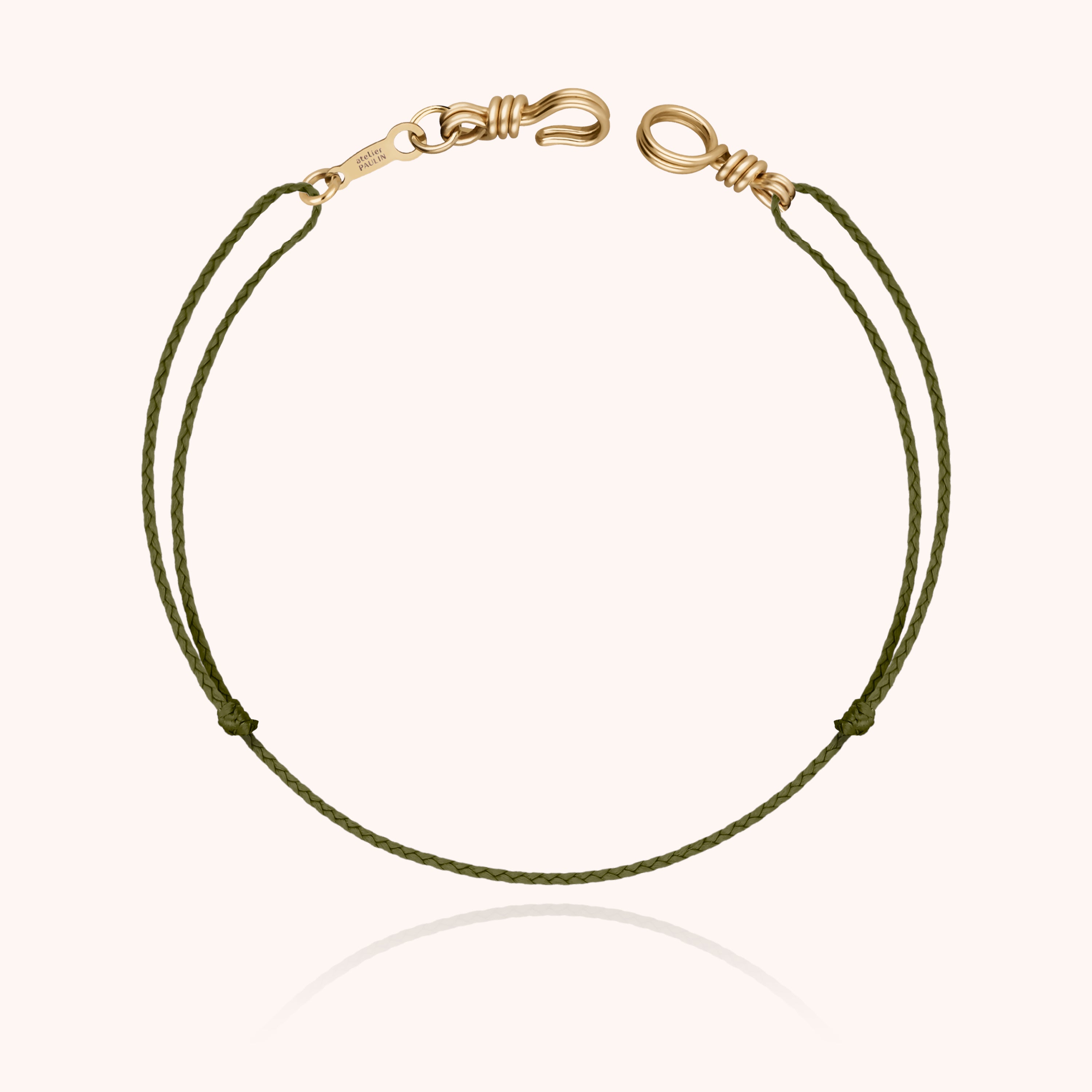 Mini Cord Bracelet Attach Me - yellow gold 750/1000