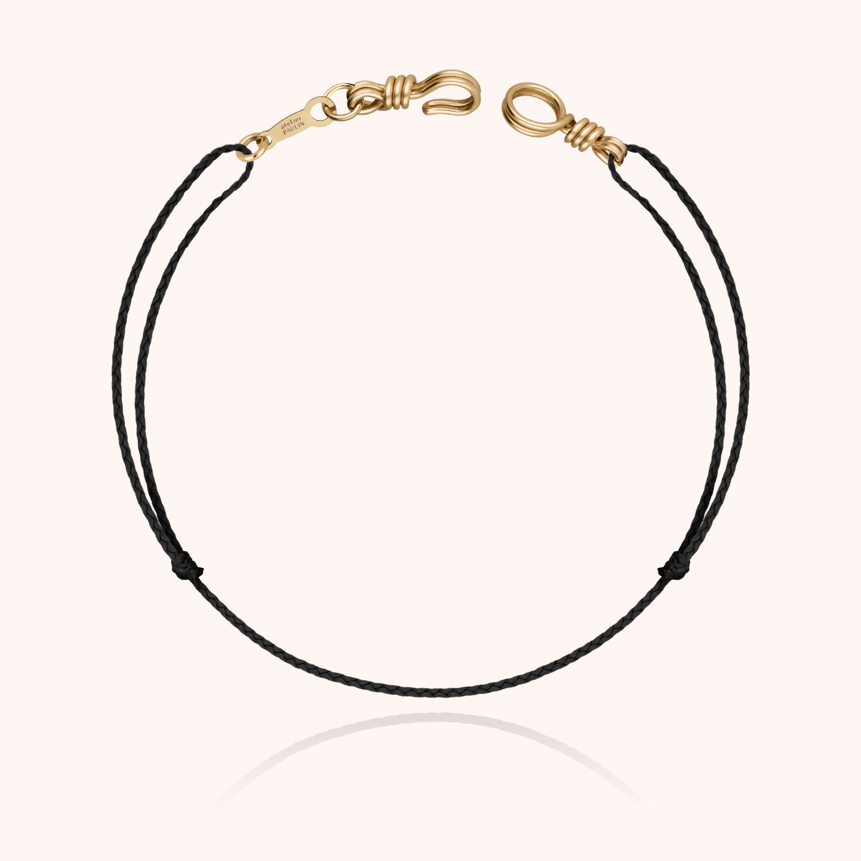 Mini Attache moi Cord Bracelet - 14k yellow gold filled