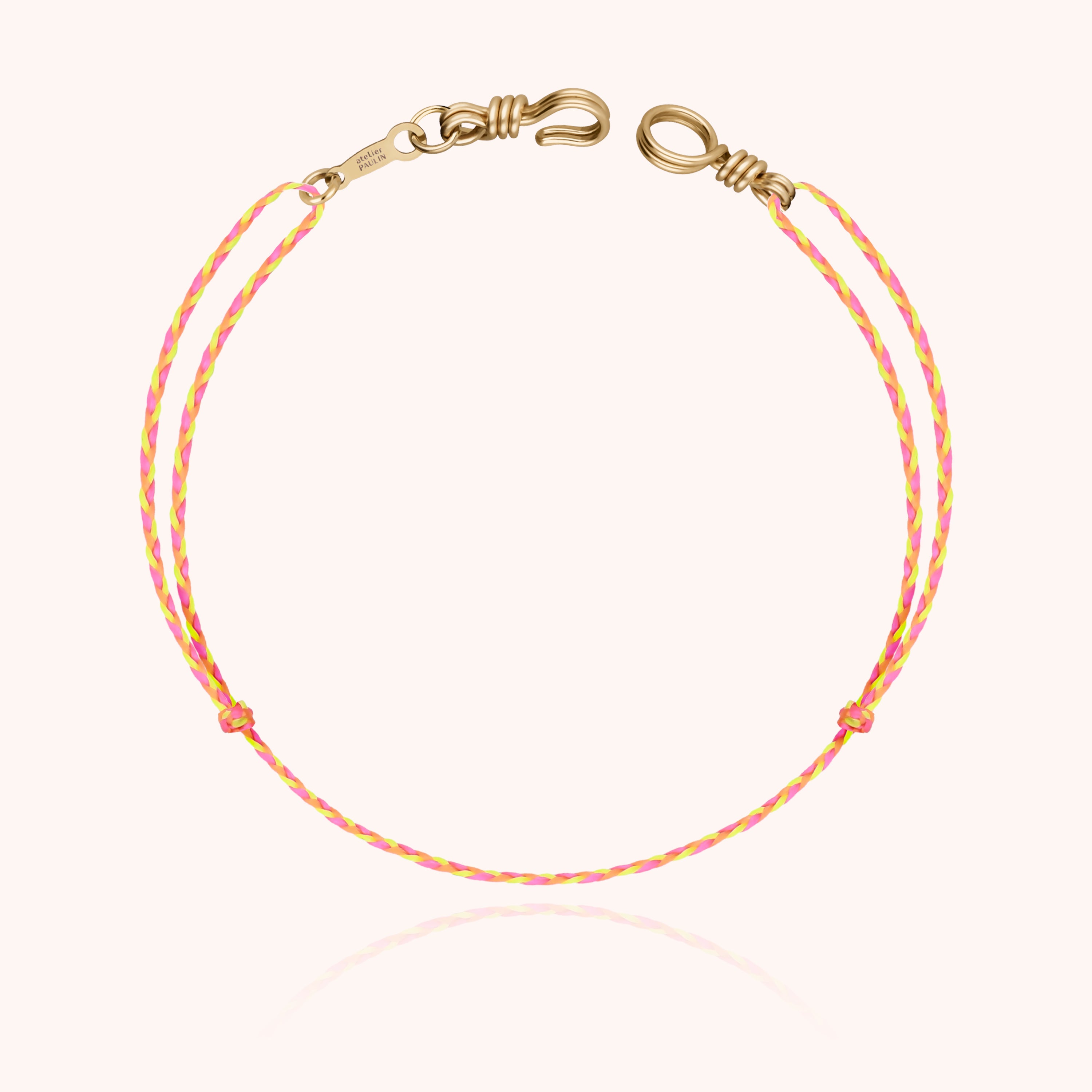 Mini Cord Bracelet Attach Me - yellow gold 750/1000
