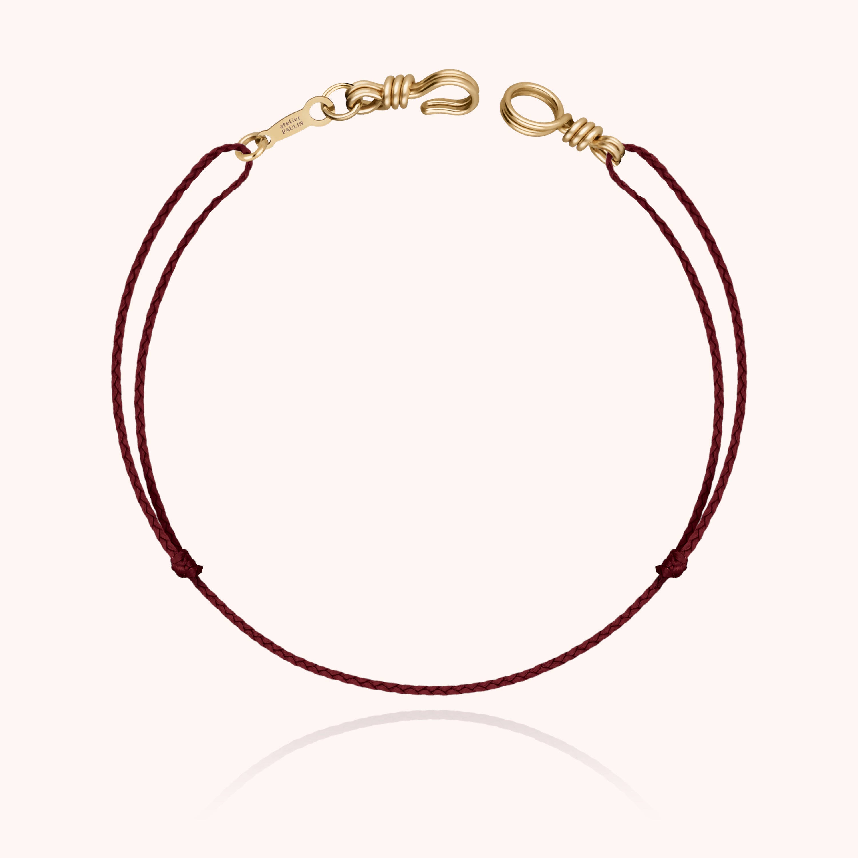 Mini Cord Bracelet Attach Me - yellow gold 750/1000