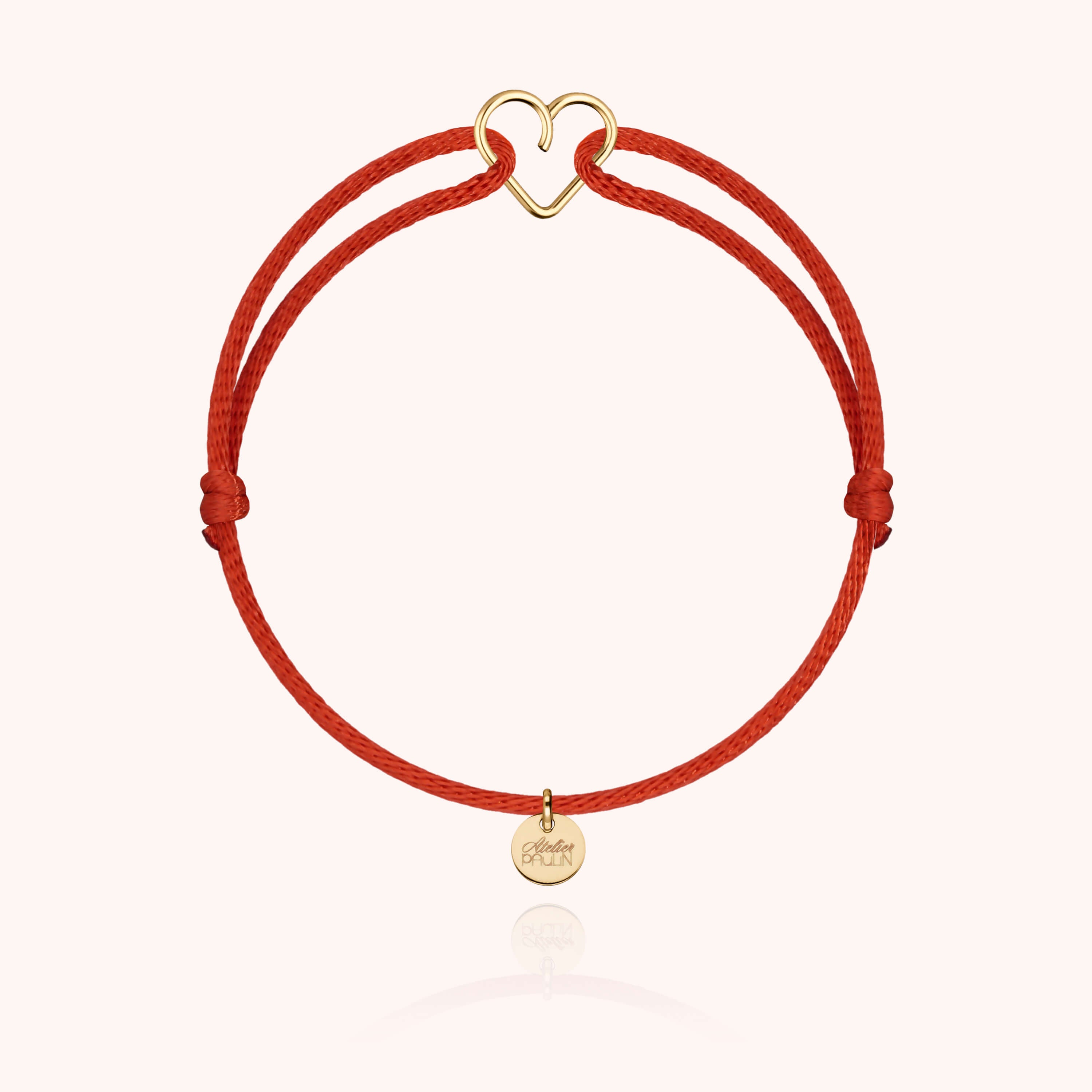 Bracelet cordon minimaliste cadeau élégant Atelier Paulin - or jaune 750/1000 - femme