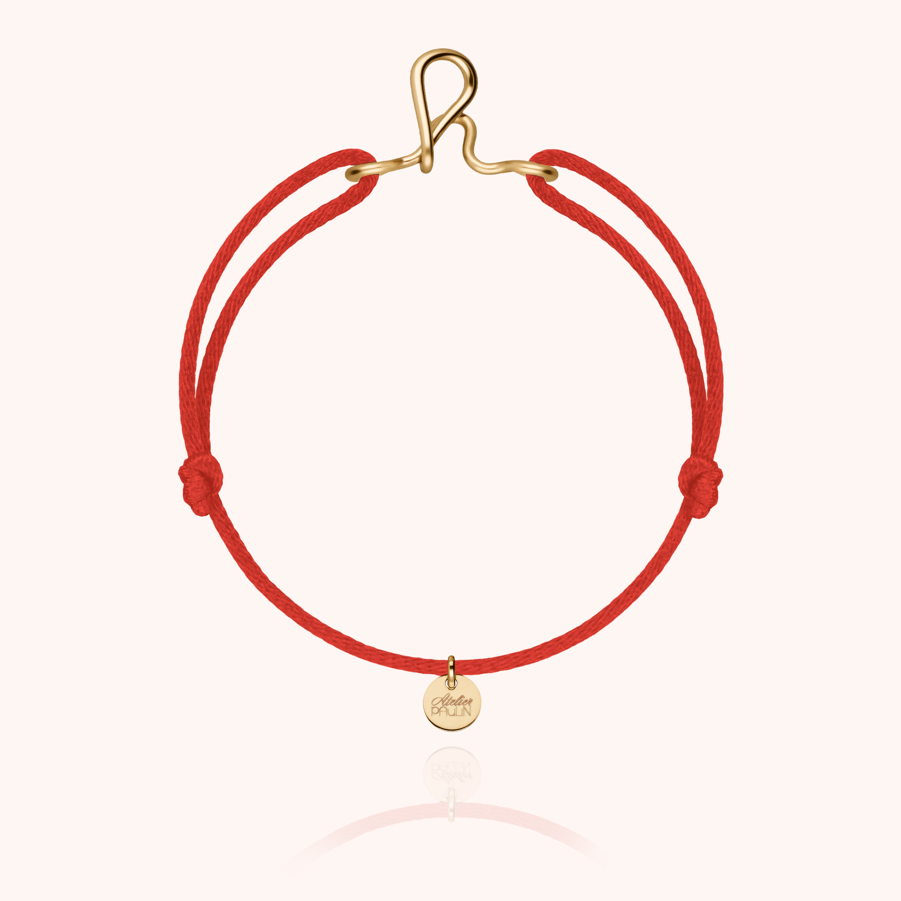 Bracelet Cordon Original Initiale — cadeau de luxe fait main Paris