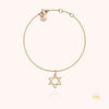 18k yellow gold - star of David 8