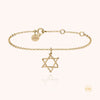 18k yellow gold - star of David 7