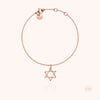 18k rose gold - star of David 10