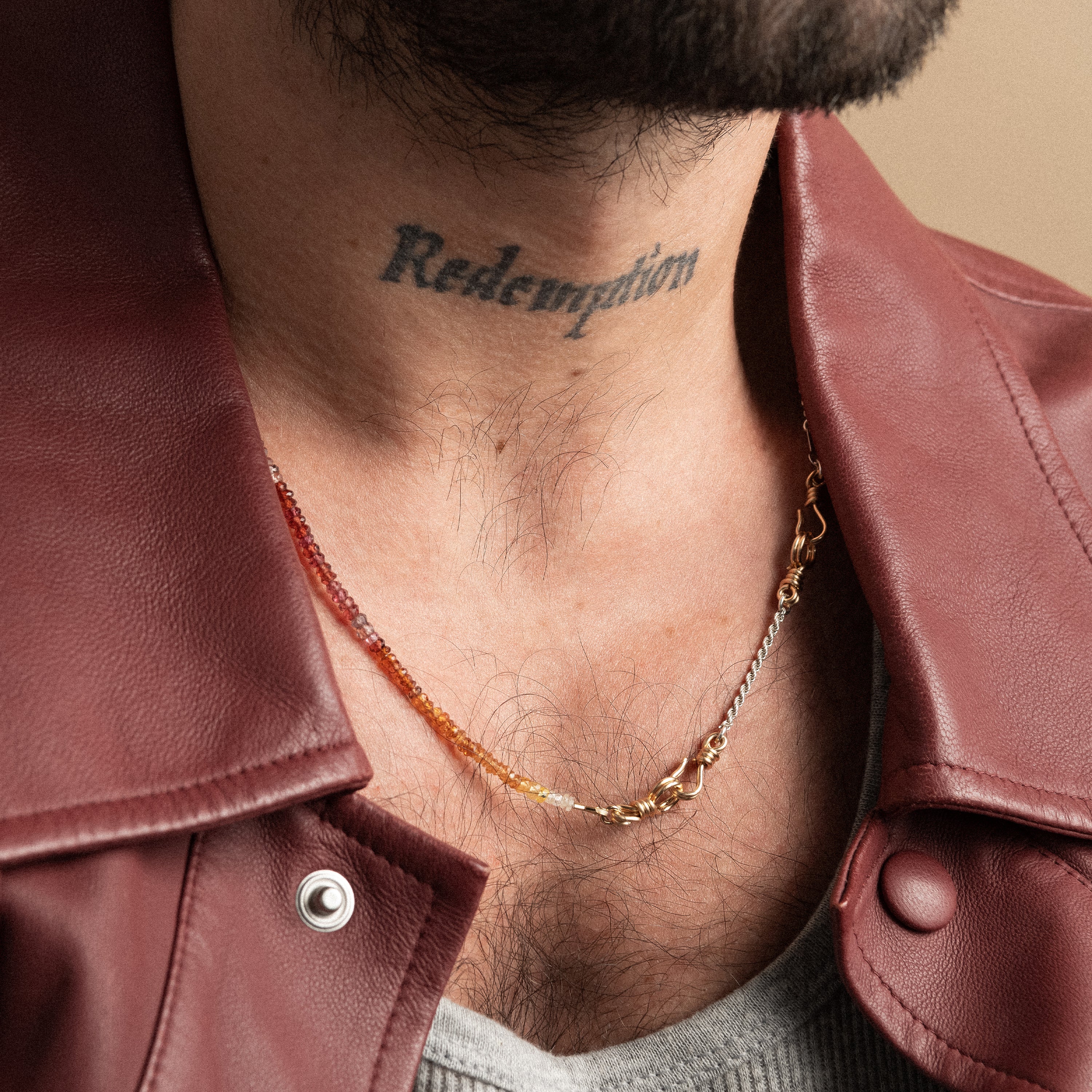 Choker Necklace River Attach Me - Tawny Sapphire