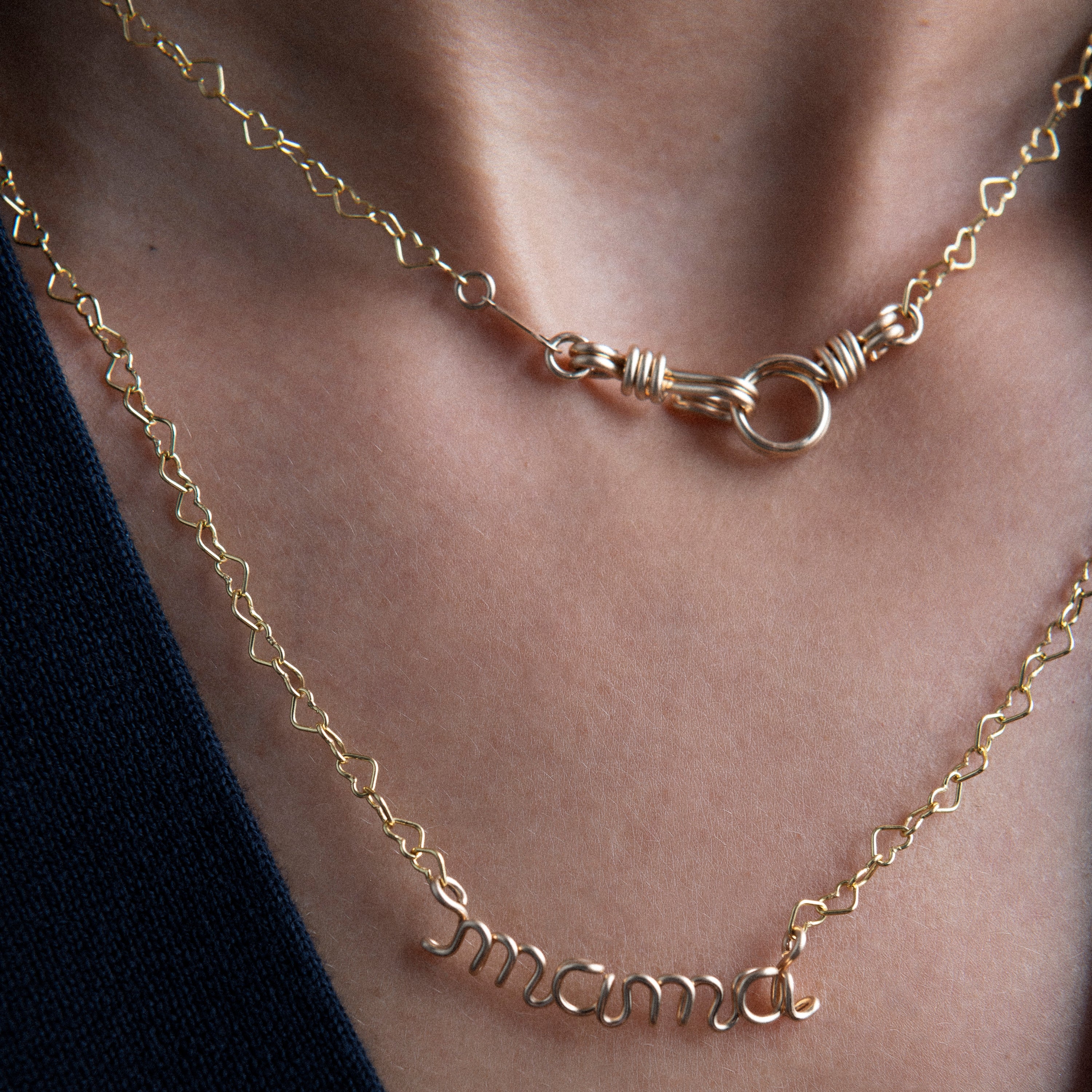 Collier Ras de Cou Cœur Attache moi