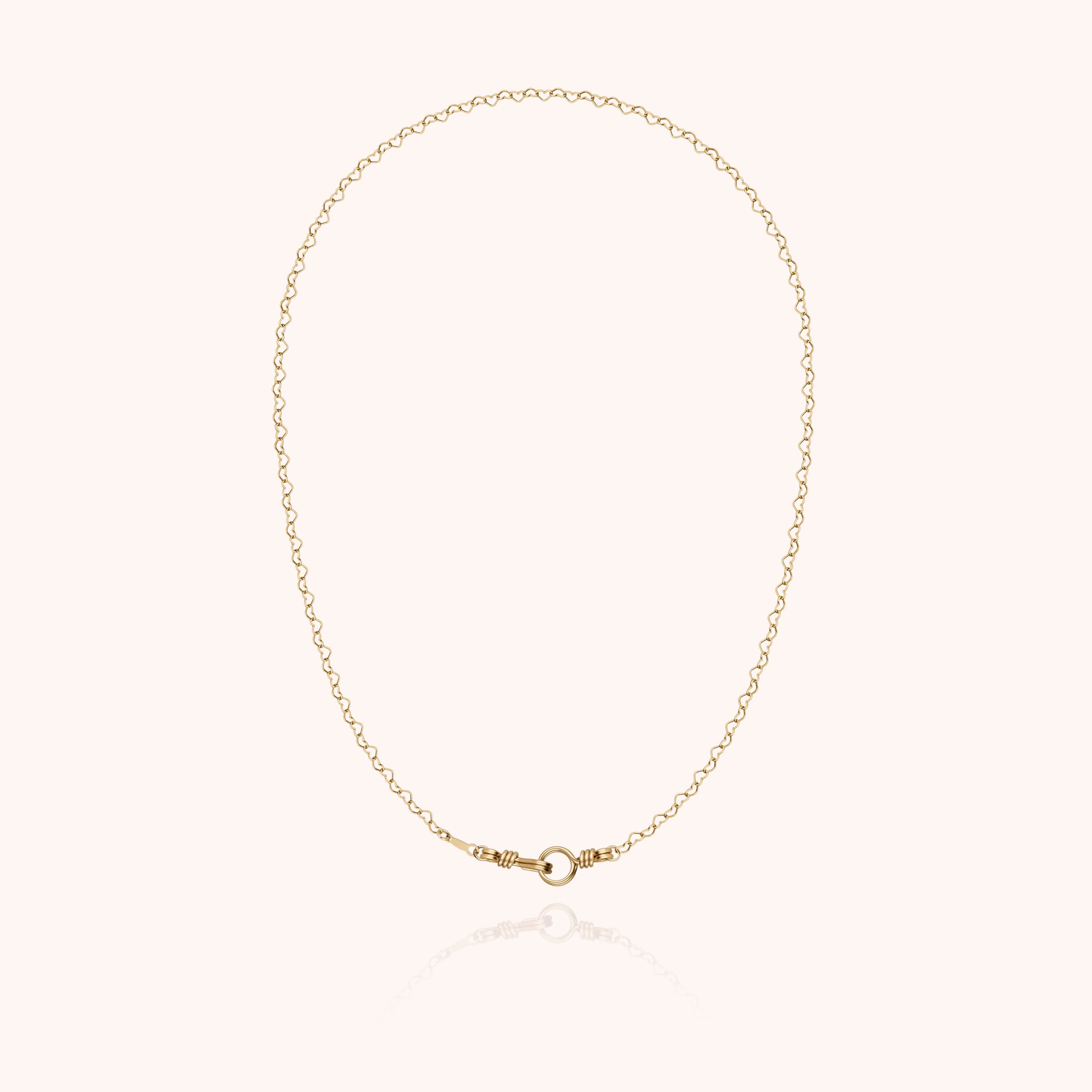 Collier Chaîne Cœur Attache moi — bijou artisanal fait main