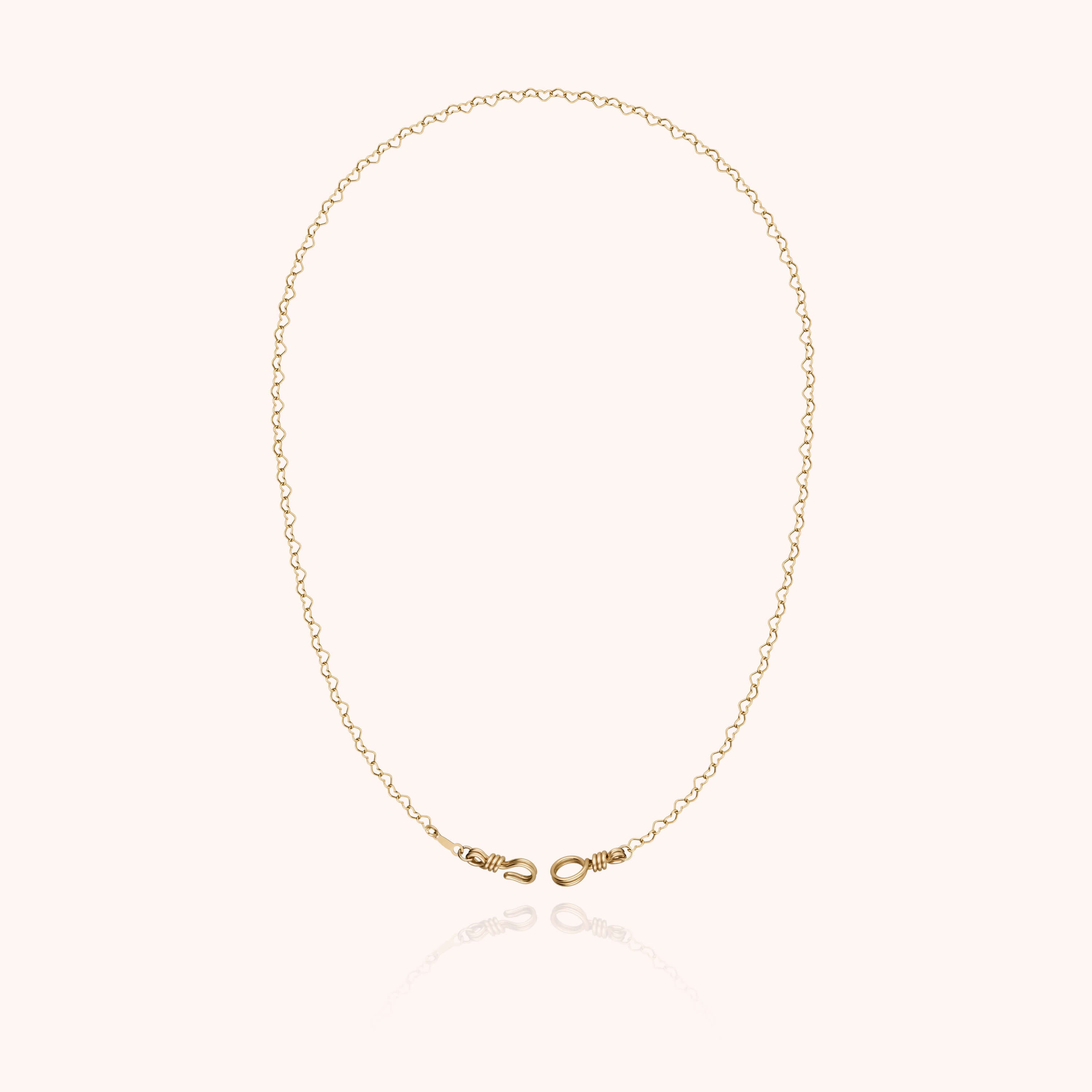 Collier Chaîne Cœur Attache moi — finition artisanale du bijou