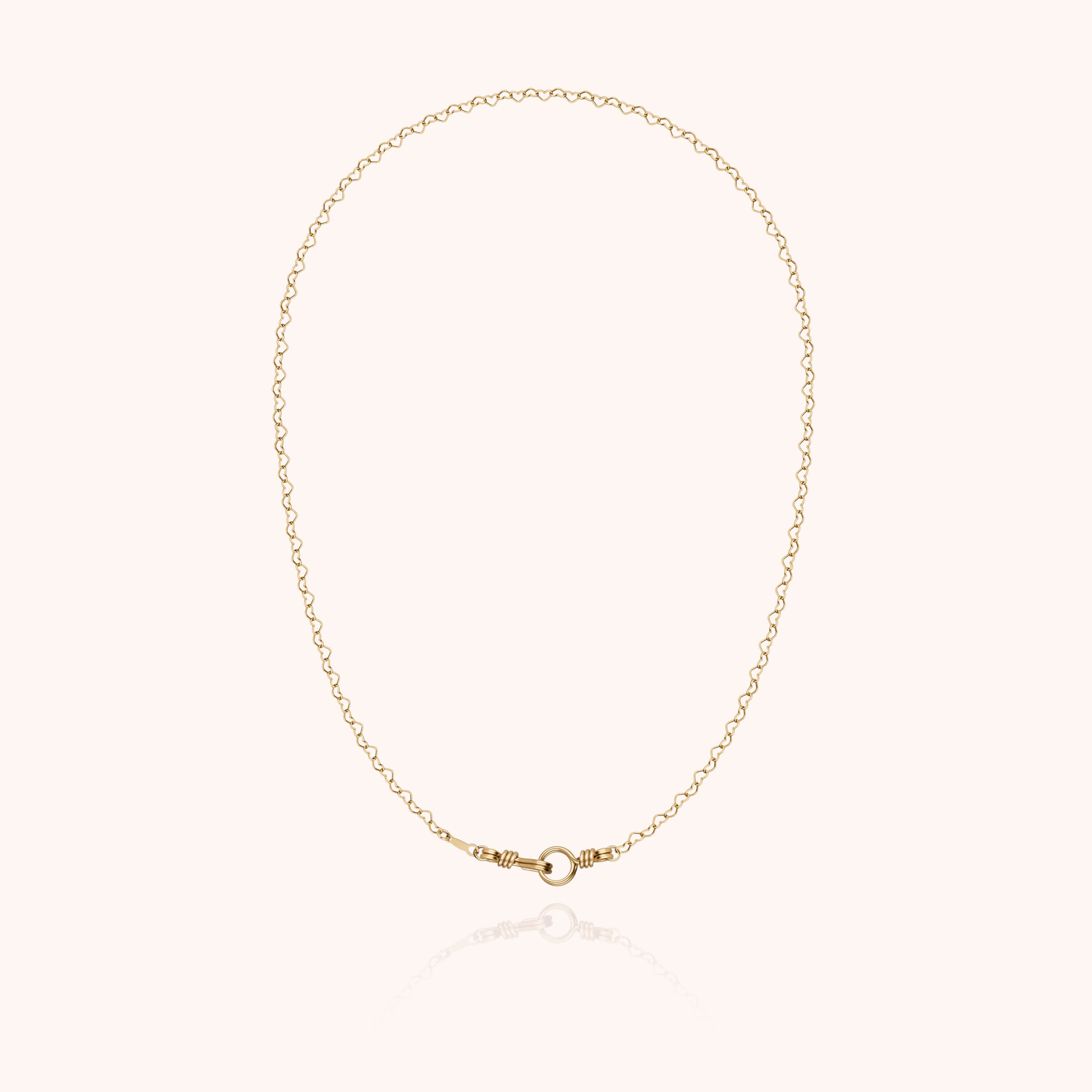 Collier Chaîne Cœur Attache moi — bijou artisanal fait main