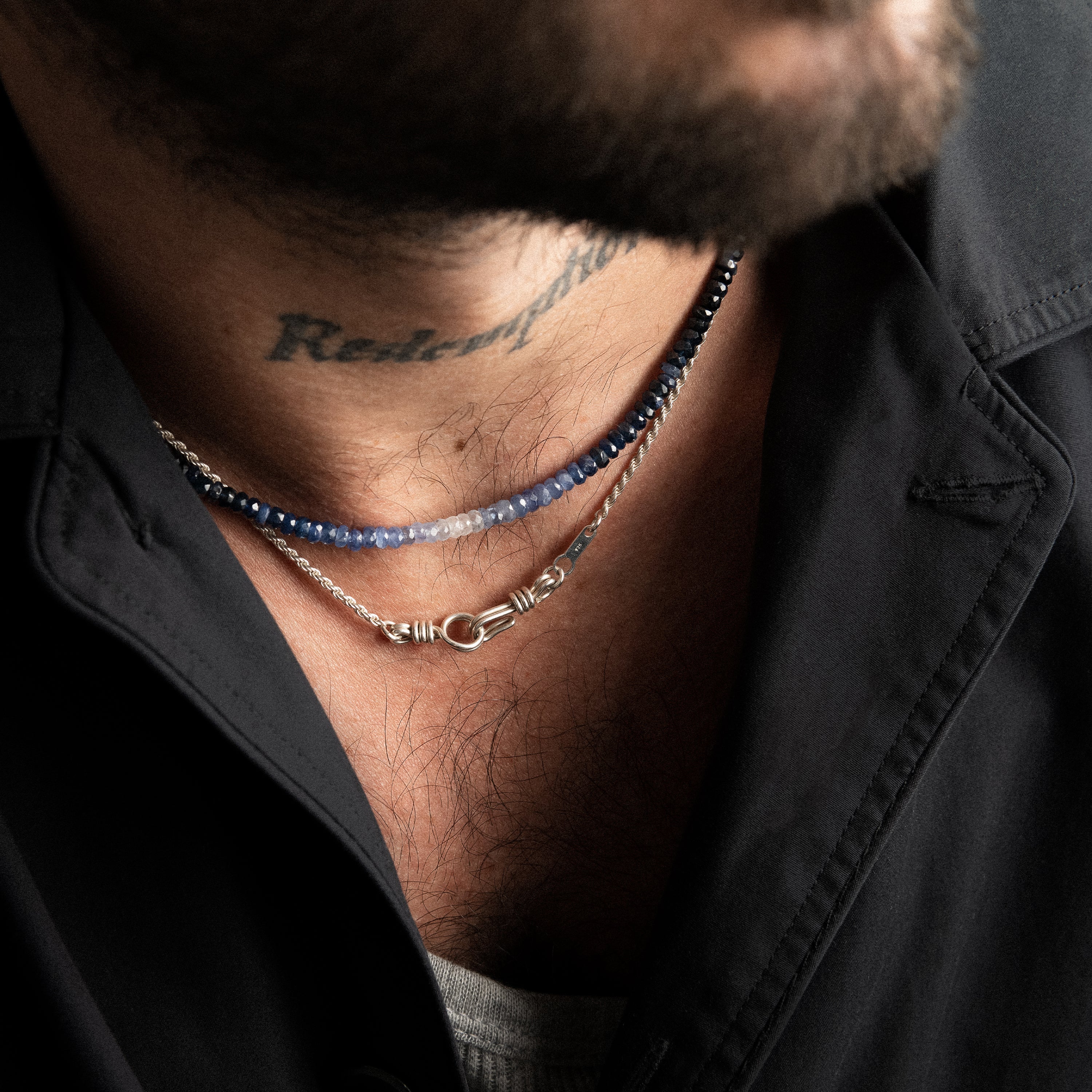 Collier Chaîne Rope Attache moi - argent