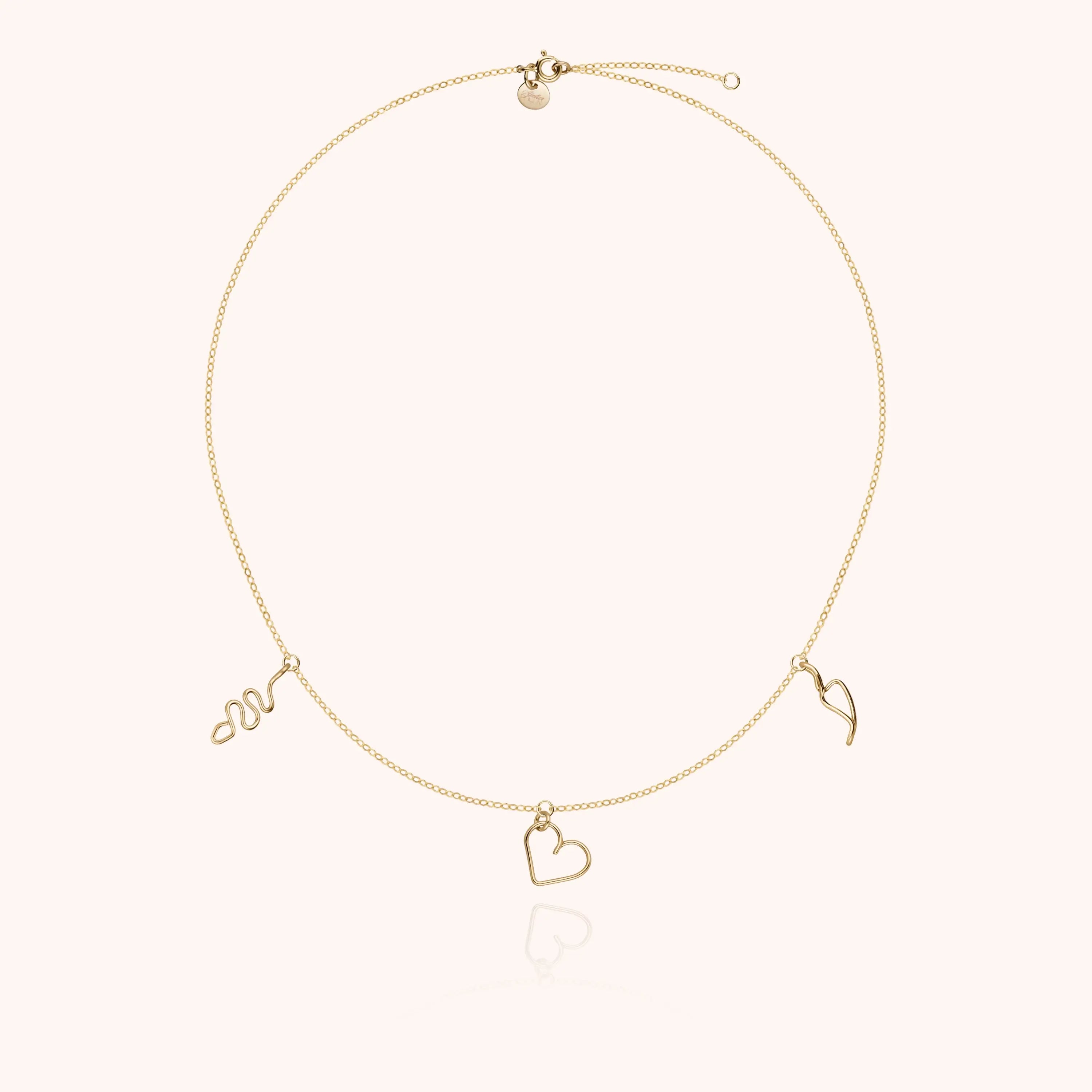 Collier Charms Dare to Love Me — finition artisanale du bijou