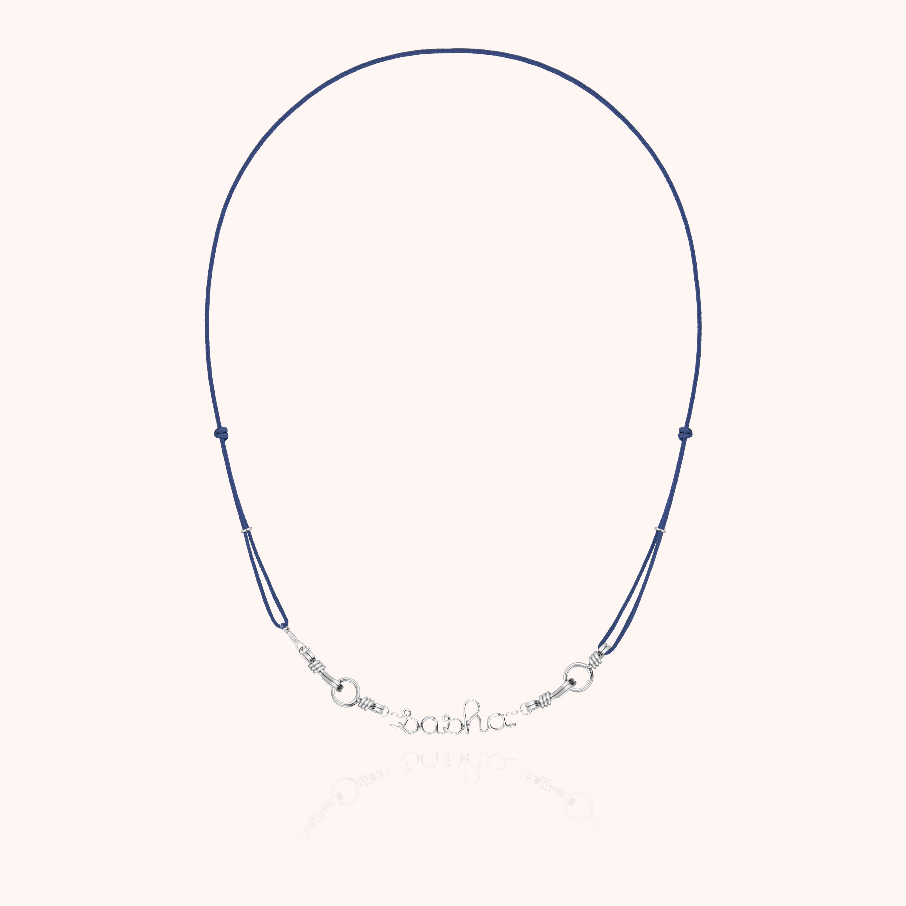 Collier Cordon Attache moi Personnalisé porté au cou — argent sterling 925 livraison express sécurisée